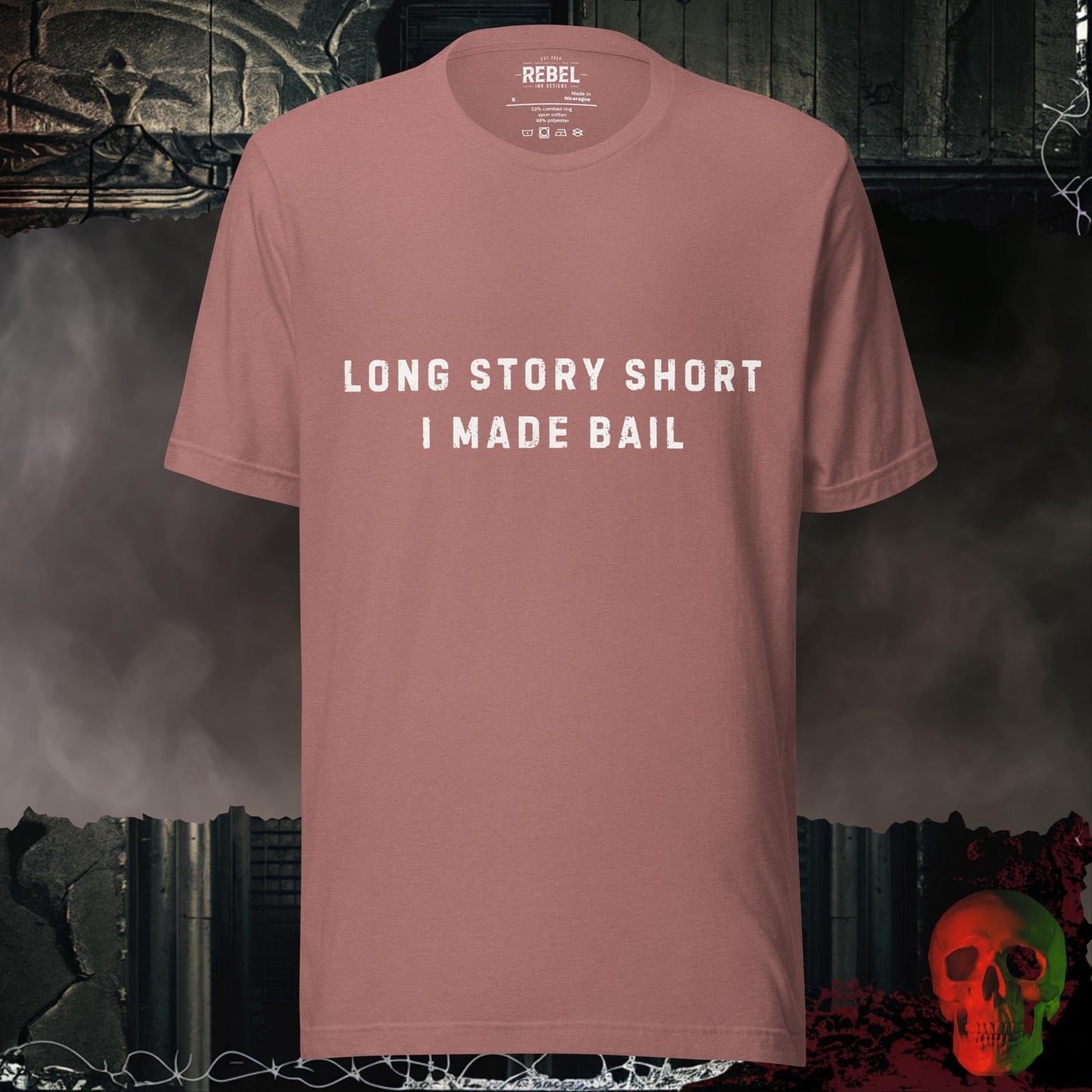 T-Shirt Heather Mauve / S I Made Bail Tee