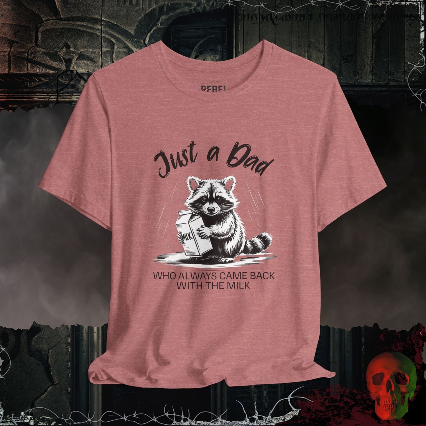 T-Shirt Heather Mauve / S Just a Dad Milk Run T-Shirt