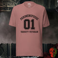 T-Shirt Heather Mauve / S Perimenoposse Varsity Veteran Tee
