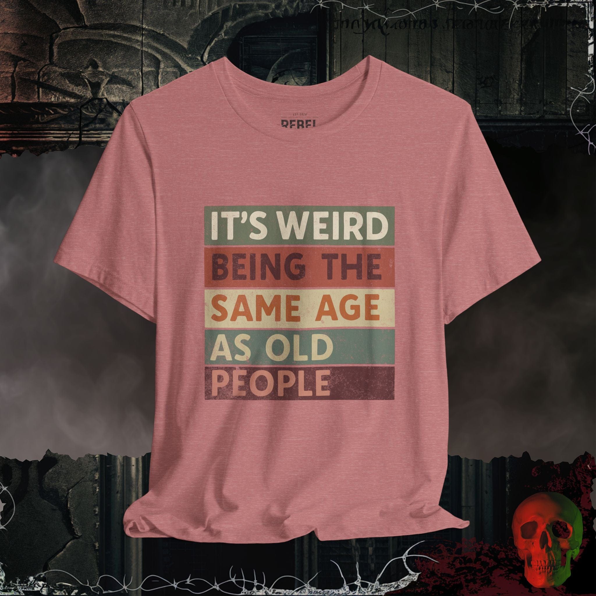 T-Shirt Heather Mauve / S Same Age as Old People T-Shirt