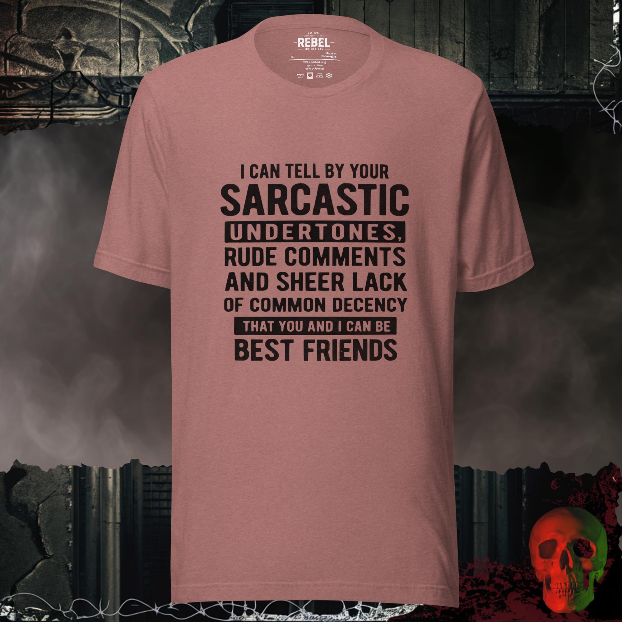 T-Shirt Heather Mauve / S Sarcastic Undertone Friendship Tee