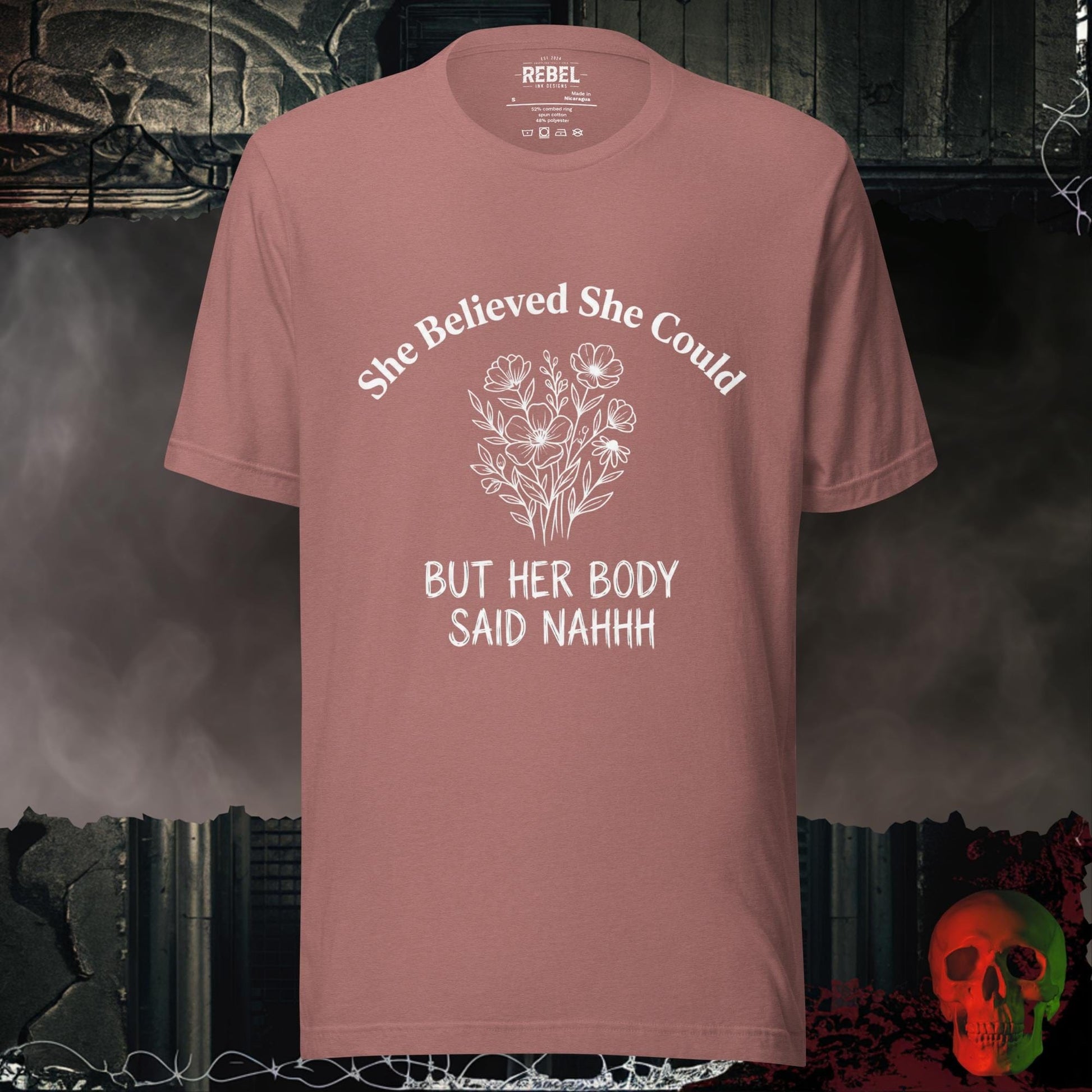T-Shirt Heather Mauve / S She Believed She Could Tee