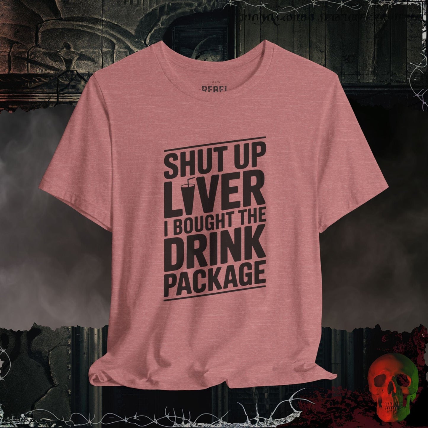 T-Shirt Heather Mauve / S Shut Up Liver Tee