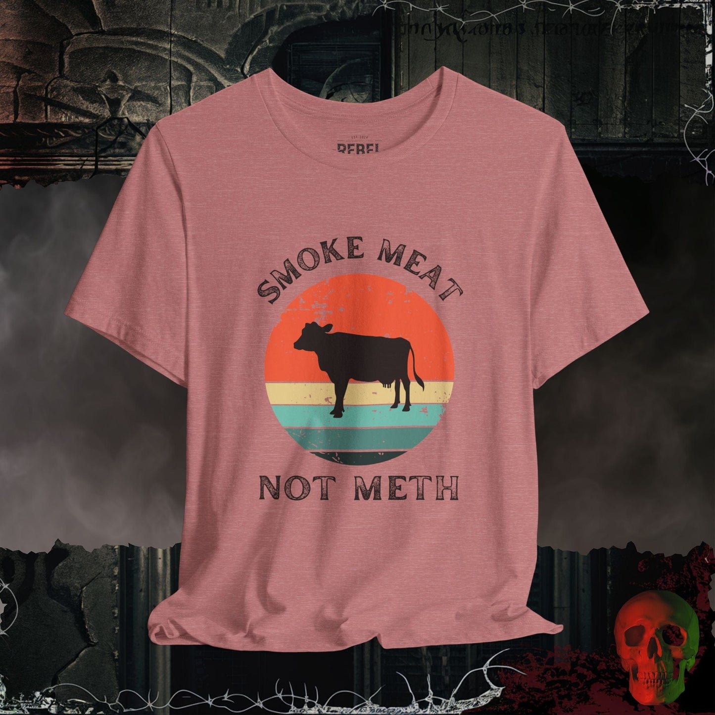 T-Shirt Heather Mauve / S Smoke Meat T-Shirt