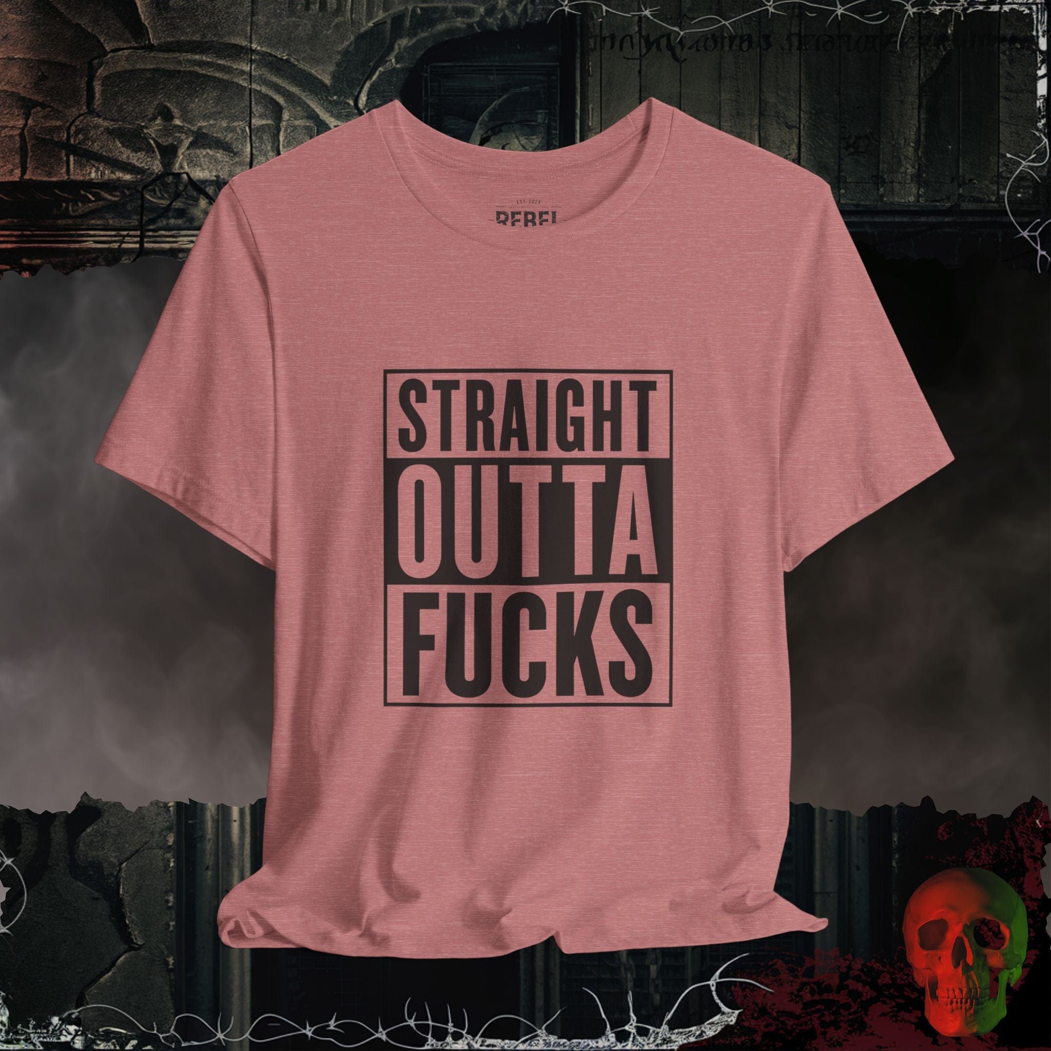 T-Shirt Heather Mauve / S Straight Outta F*cks T-Shirt
