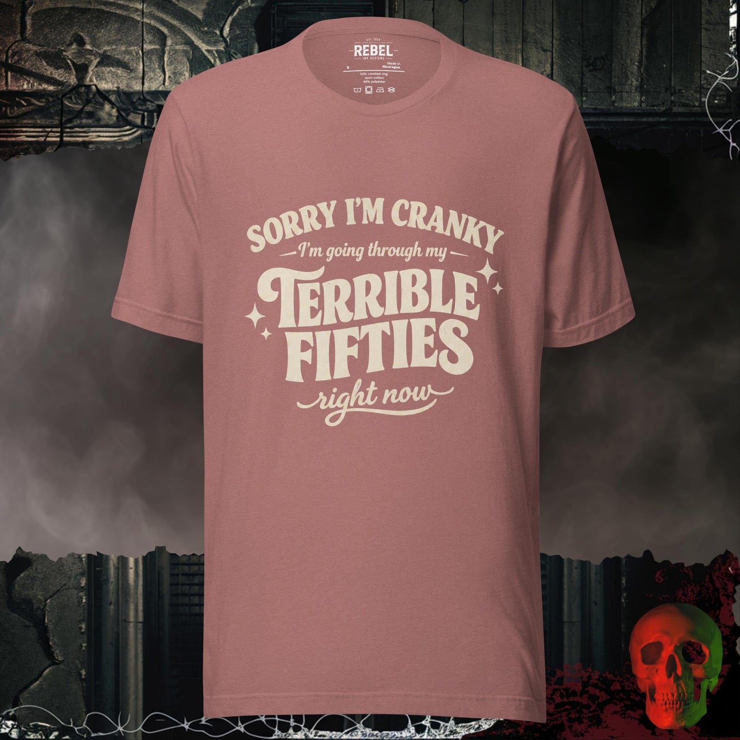 T-Shirt Heather Mauve / S Terrible Fifties Tee