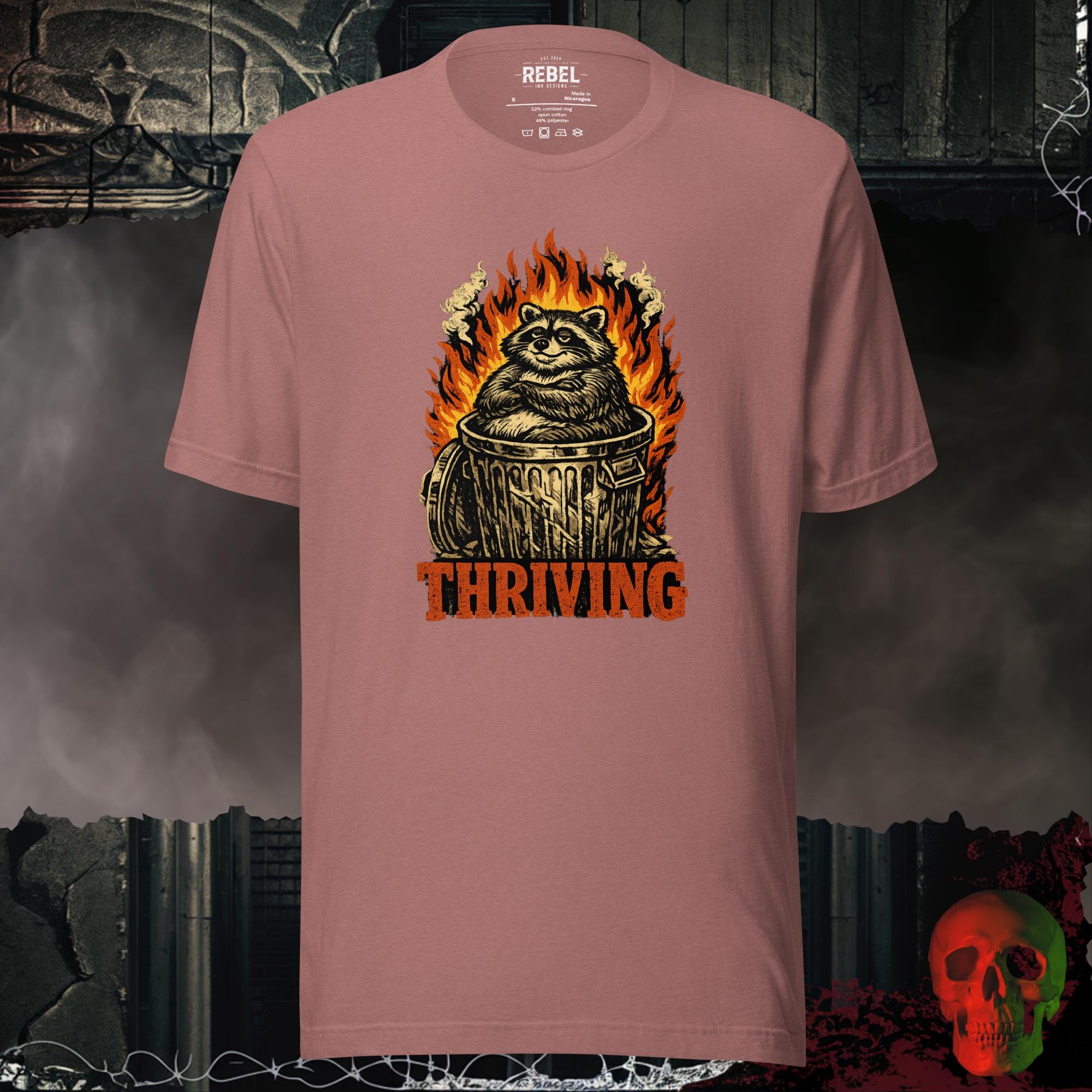 T-Shirt Heather Mauve / S Thriving Bold Graphic Statement Tee | Rebel Ink