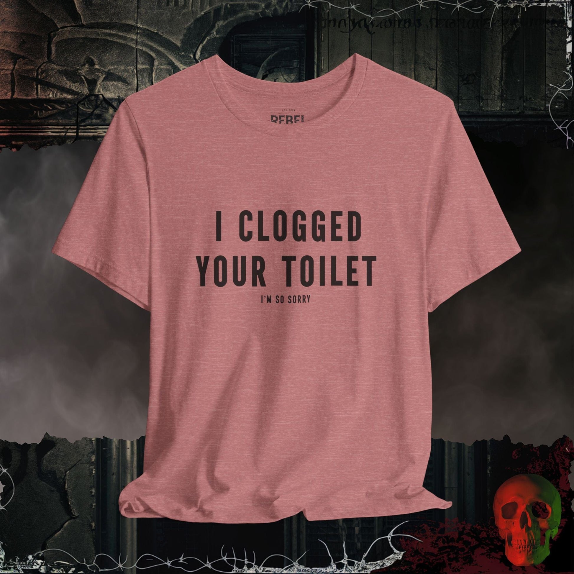 T-Shirt Heather Mauve / S Toilet Trouble Tee