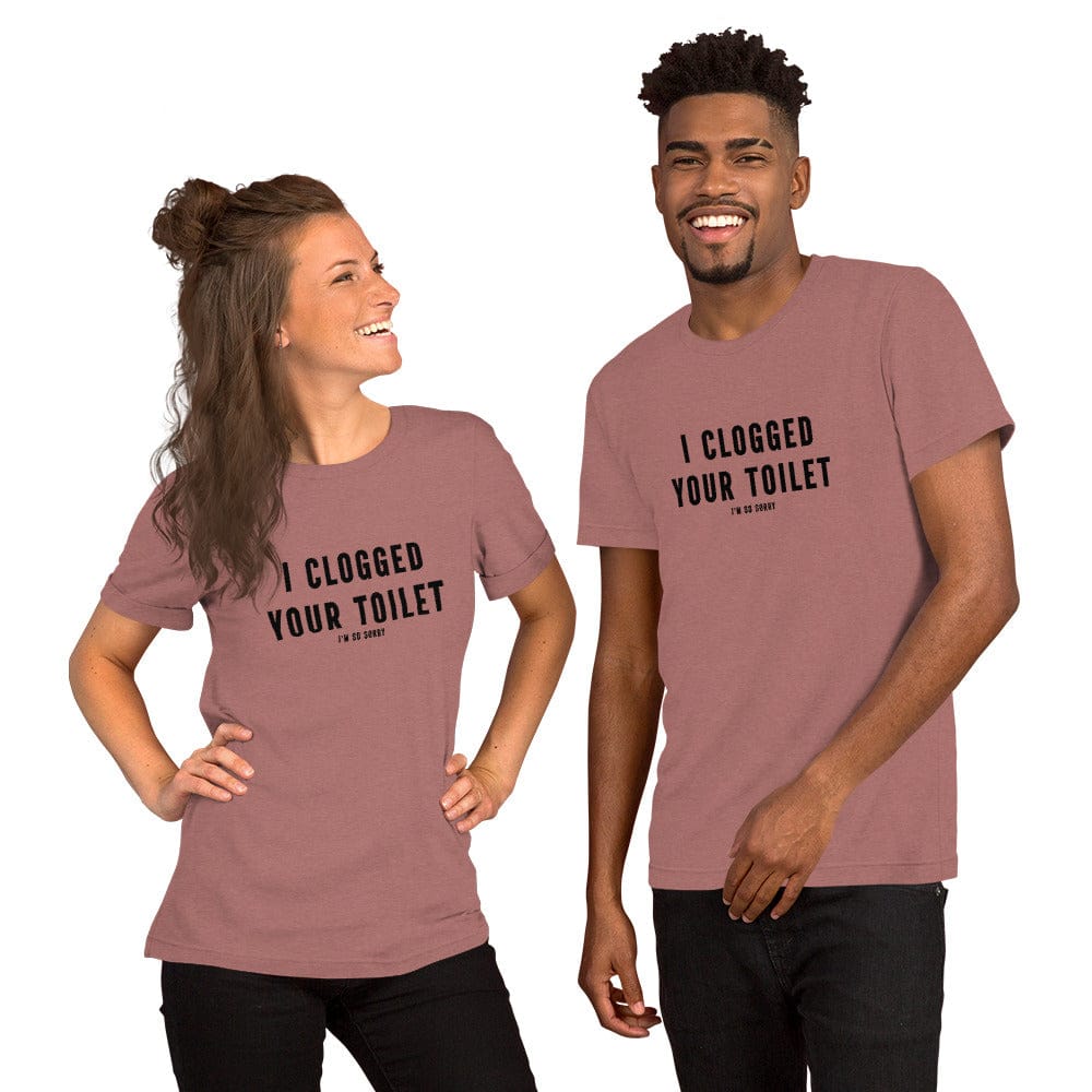 T-Shirt Heather Mauve / S Toilet Trouble Tee