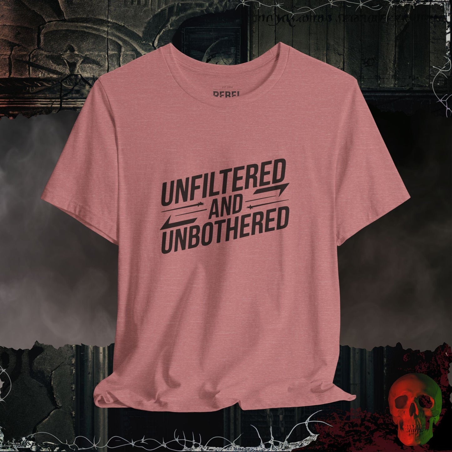 T-Shirt Heather Mauve / S Unfiltered and Unbothered T-Shirt