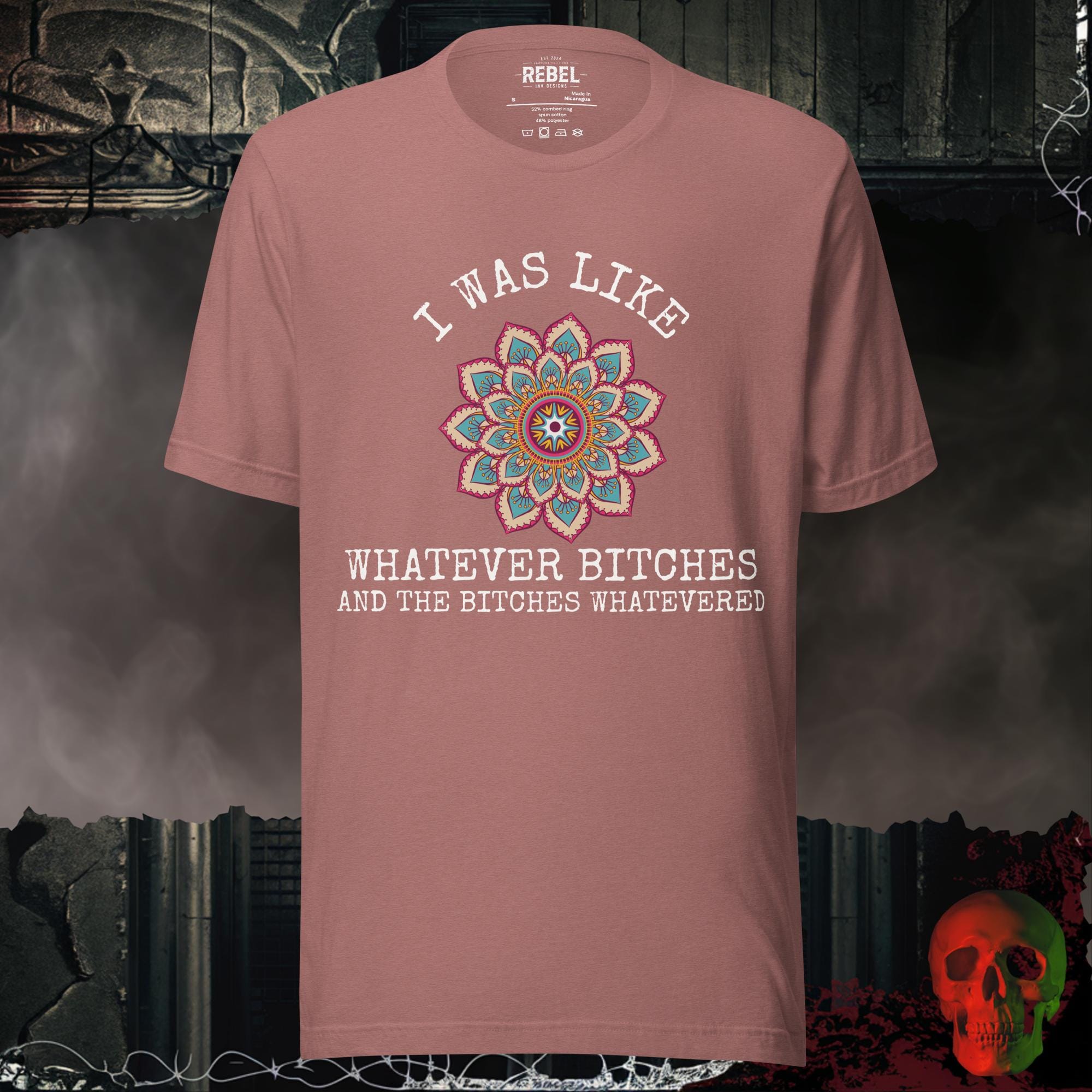 T-Shirt Heather Mauve / S Whatever Bitches Graphic Tee | Rebel Ink Designs