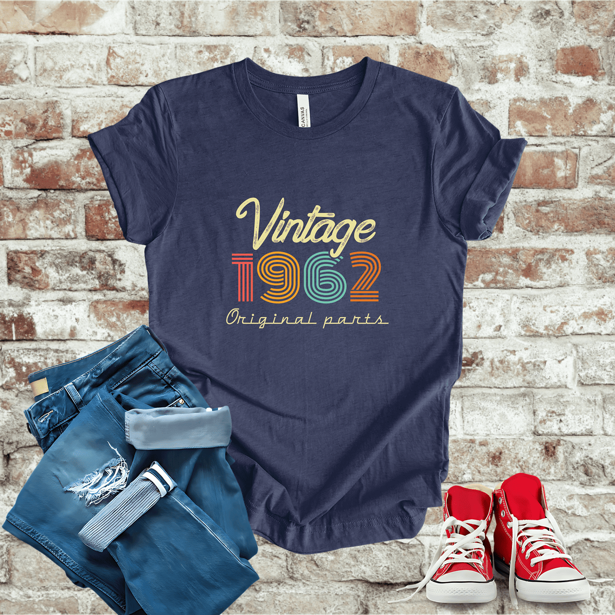 T-Shirt Heather Navy / S 1962 - Vintage Legends: The Classic Years Collection T-Shirt
