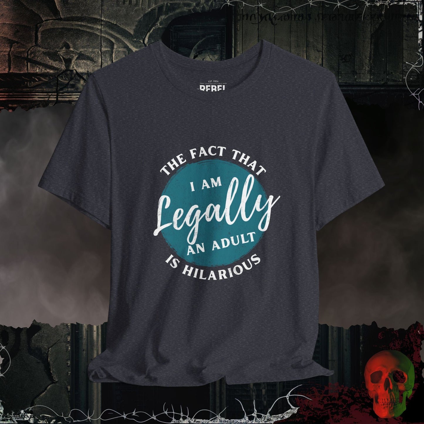 T-Shirt Heather Navy / S Am I Really Legal Tee