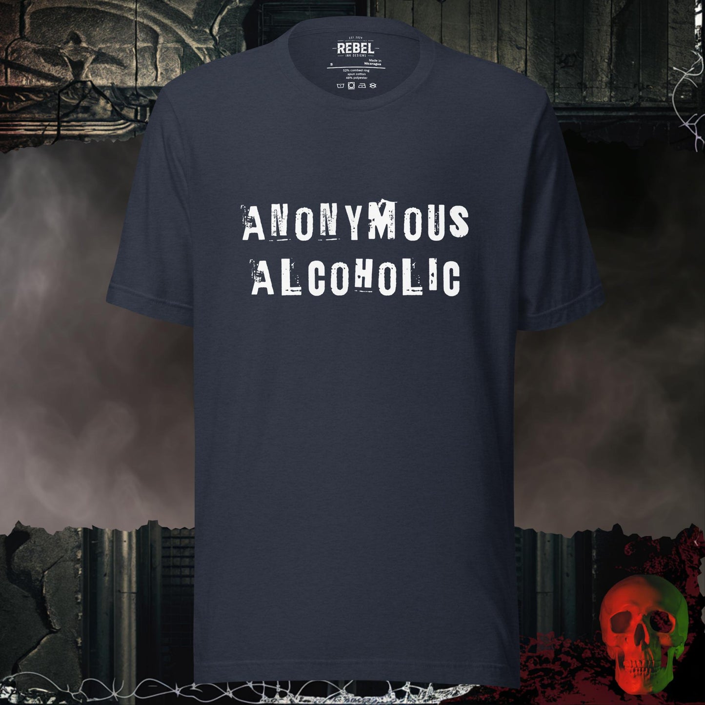 T-Shirt Heather Navy / S Anonymous Alcoholic