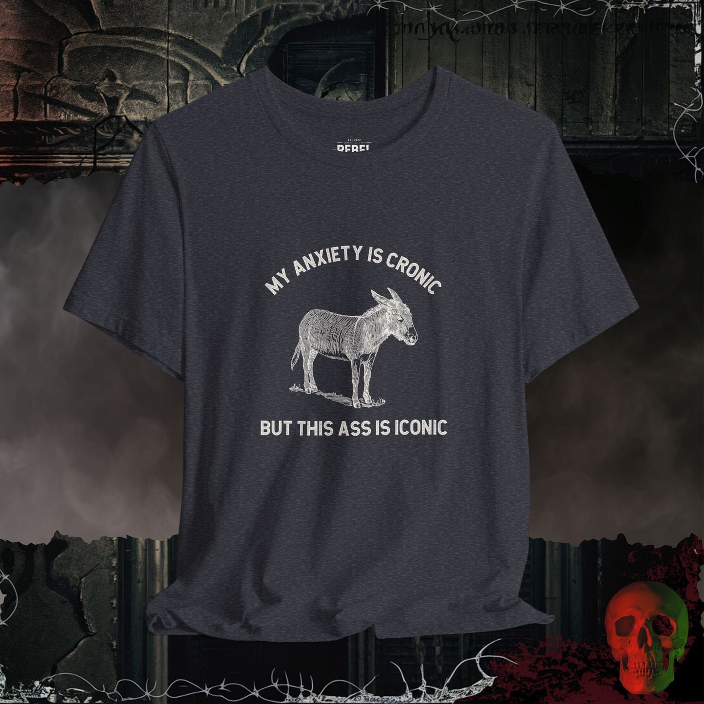 T-Shirt Heather Navy / S Anxiety is Chronic T-Shirt