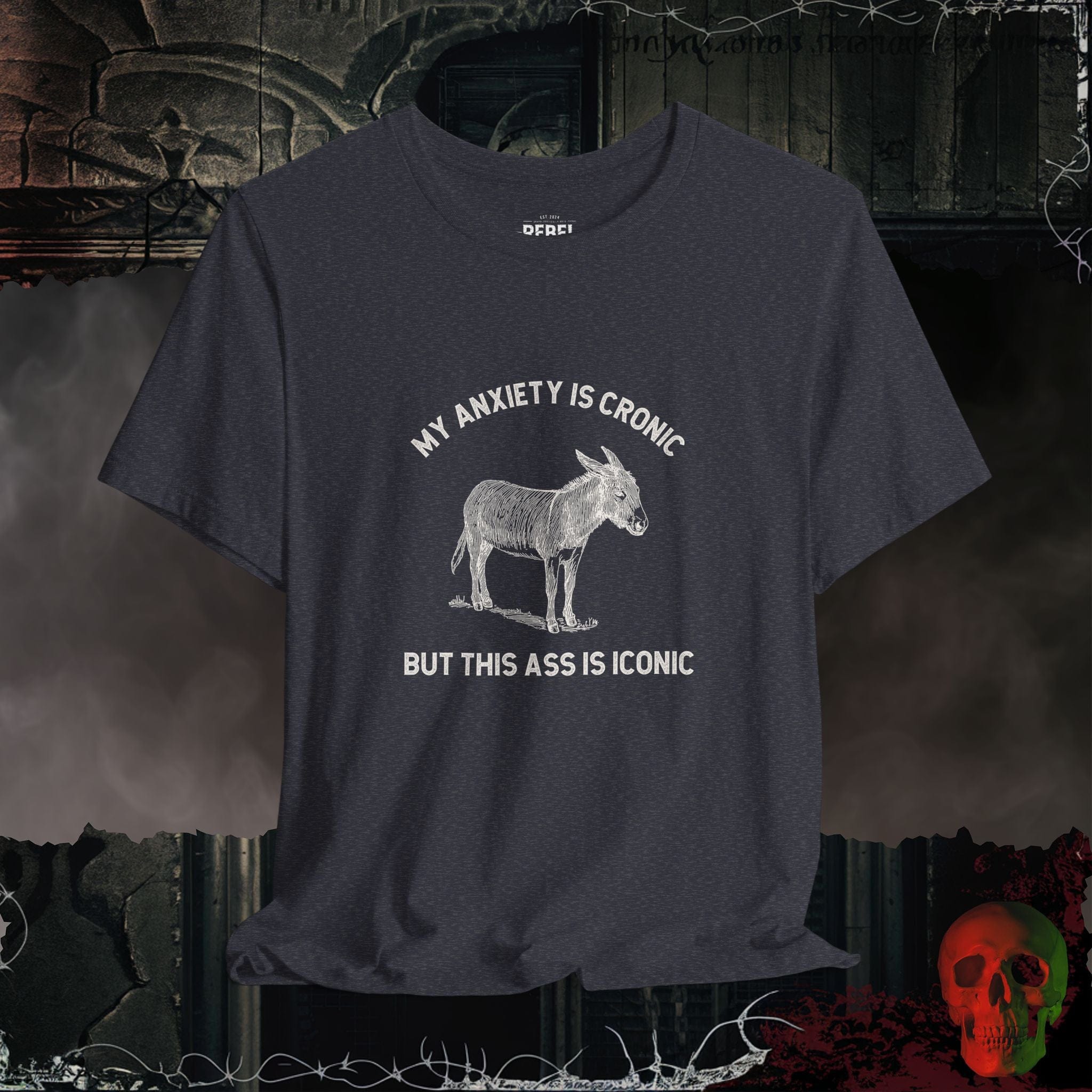 T-Shirt Heather Navy / S Anxiety is Chronic T-Shirt