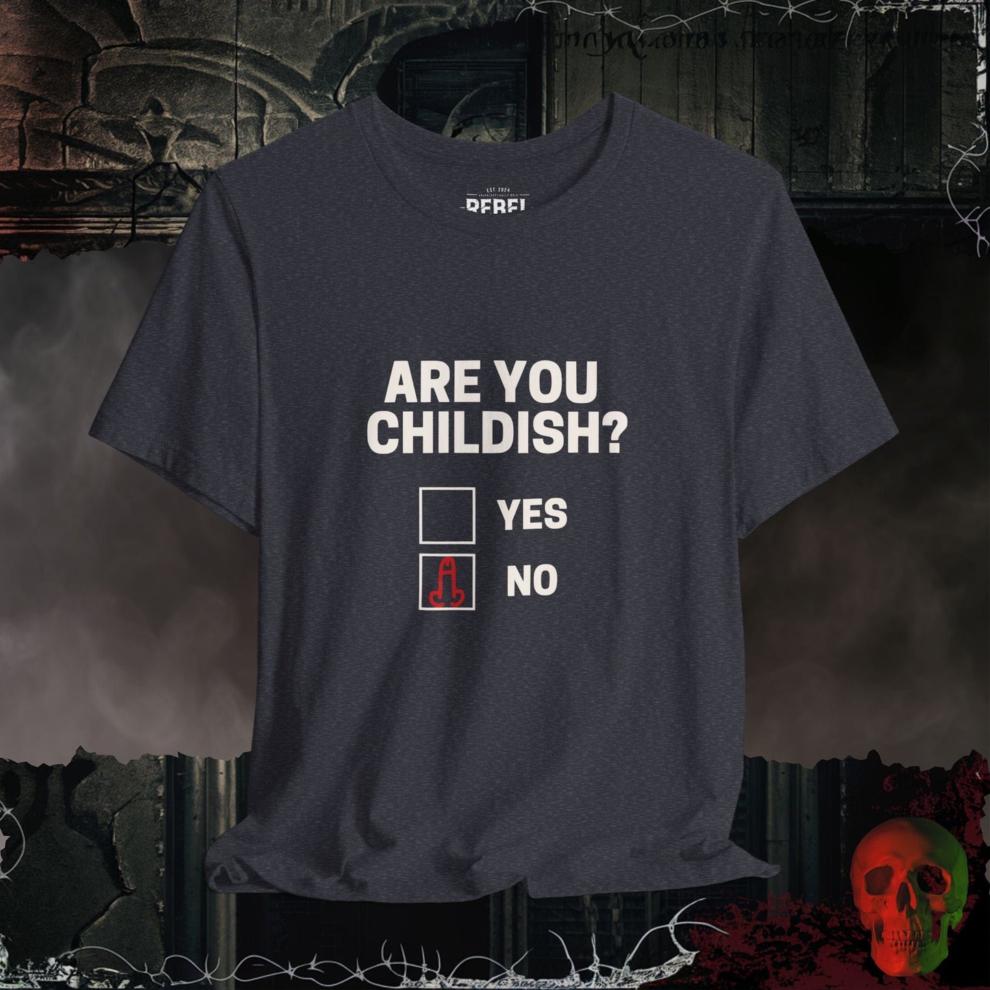 T-Shirt Heather Navy / S Are You Childish Tee