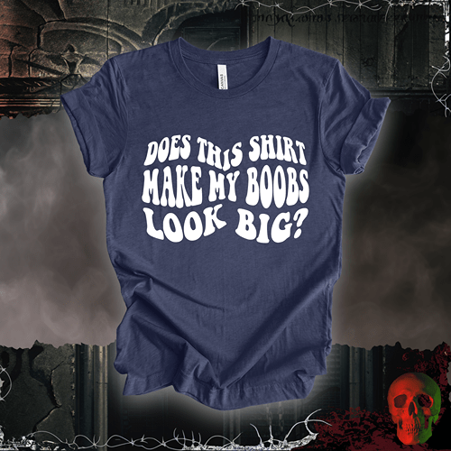 T-Shirt Heather Navy / S Big Boobs?  Tee