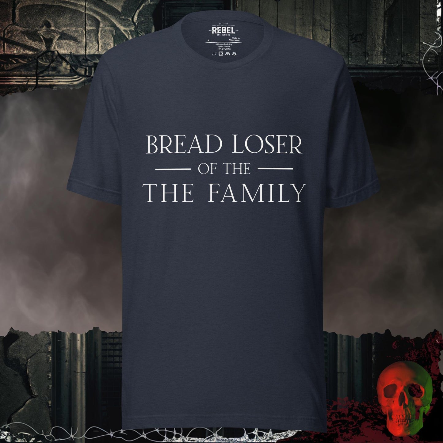 T-Shirt Heather Navy / S Bread Loser of the Family Tee