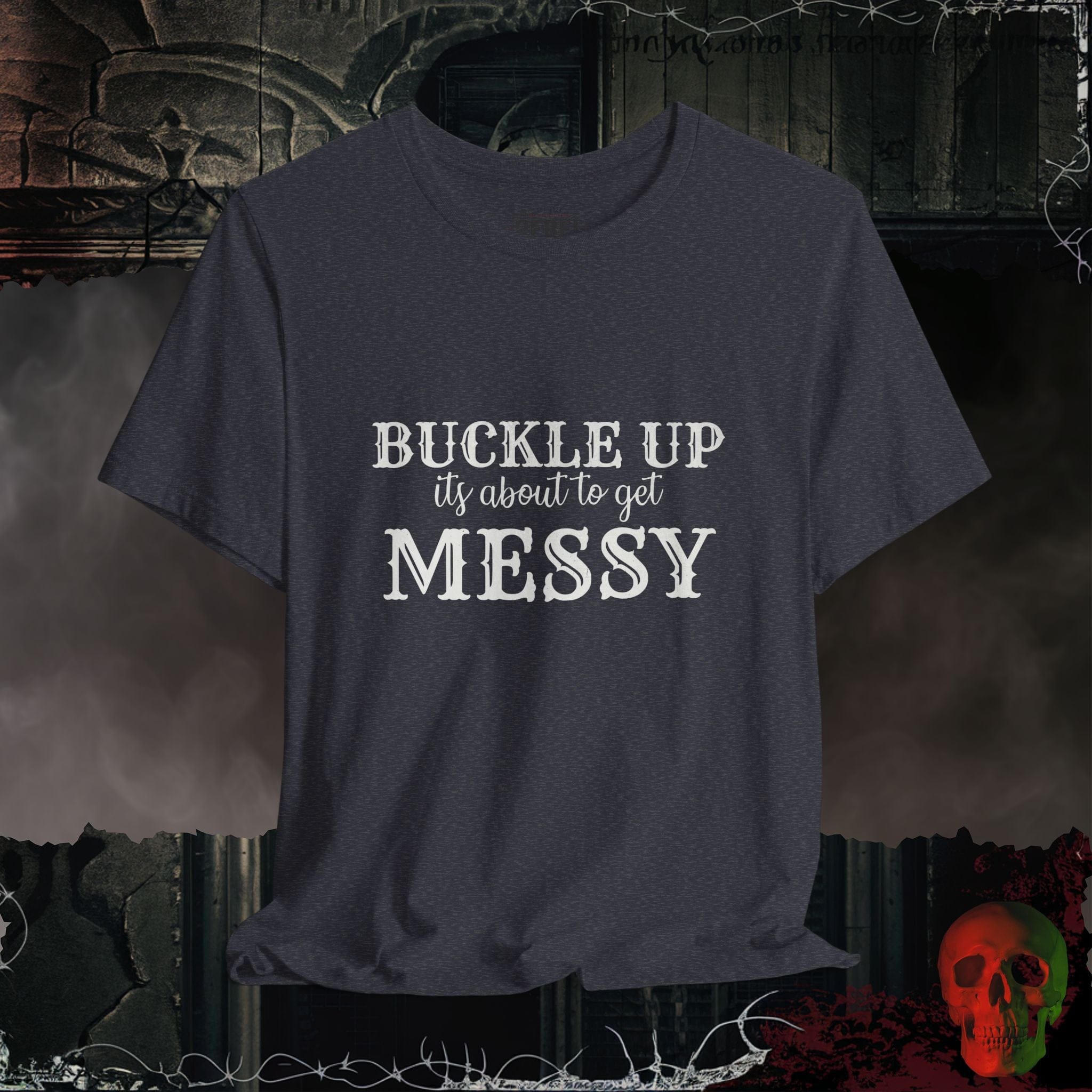 T-Shirt Heather Navy / S Buckle Up T-Shirt