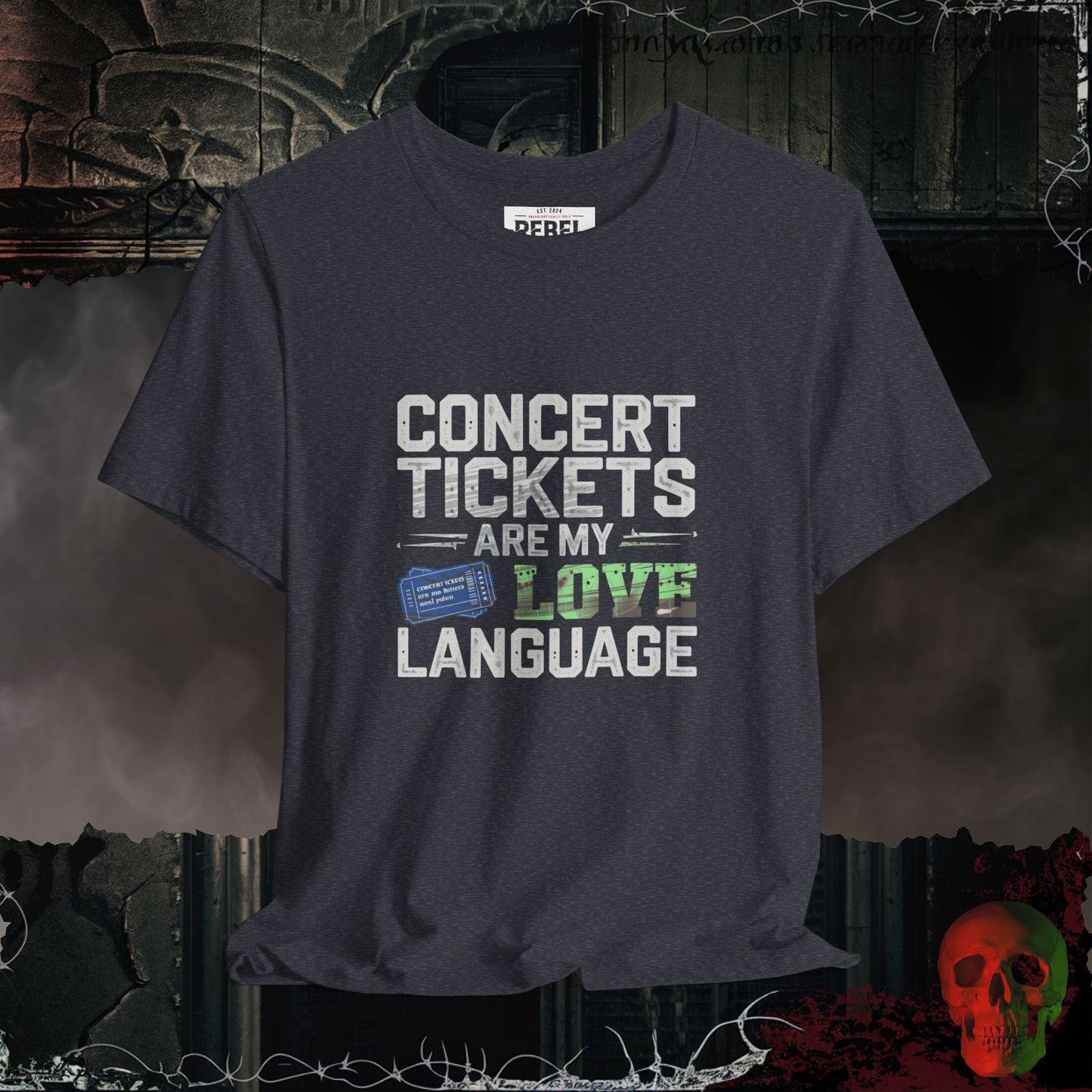 T-Shirt Heather Navy / S Concert Tickets