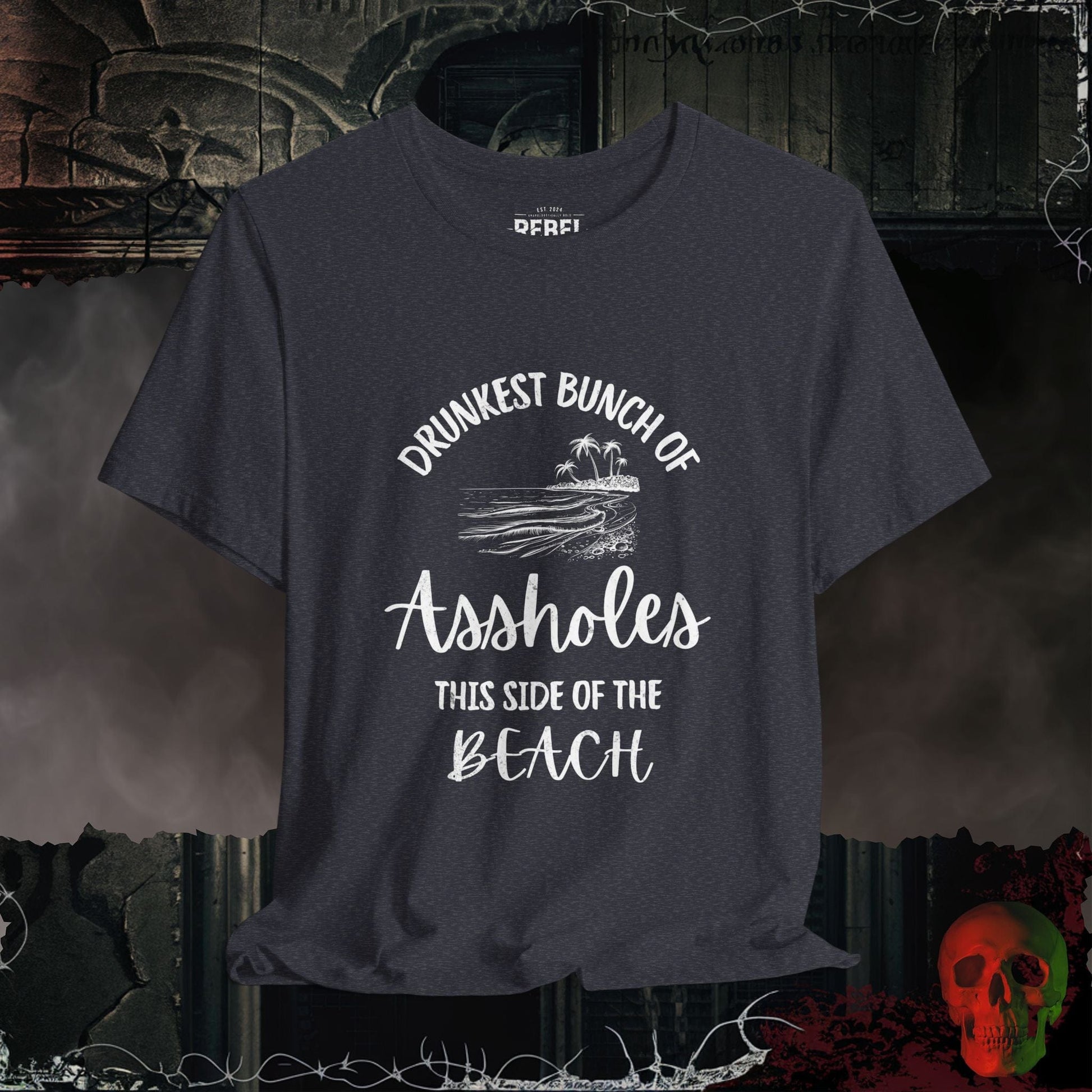 T-Shirt Heather Navy / S Drunks On A Beach Tee