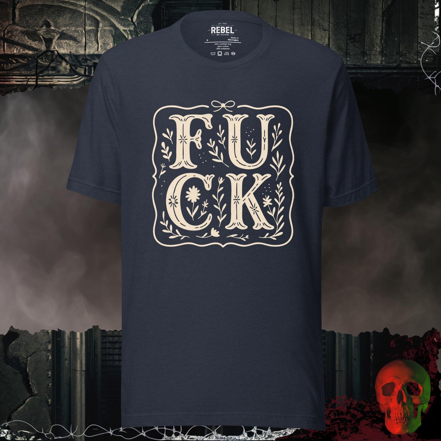 T-Shirt Heather Navy / S F**K Tee