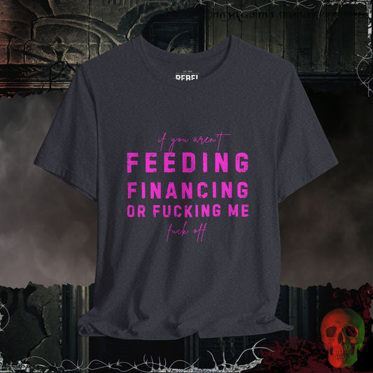 T-Shirt Heather Navy / S Feed, Fund, F**k Tee