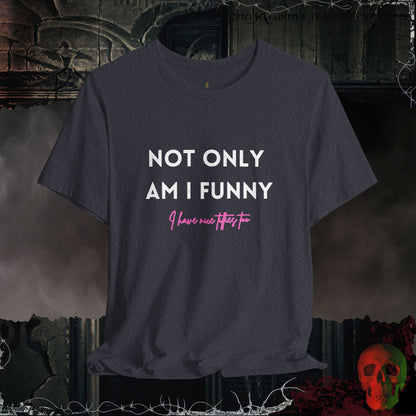 T-Shirt Heather Navy / S Funny & Well-Endowed Tee