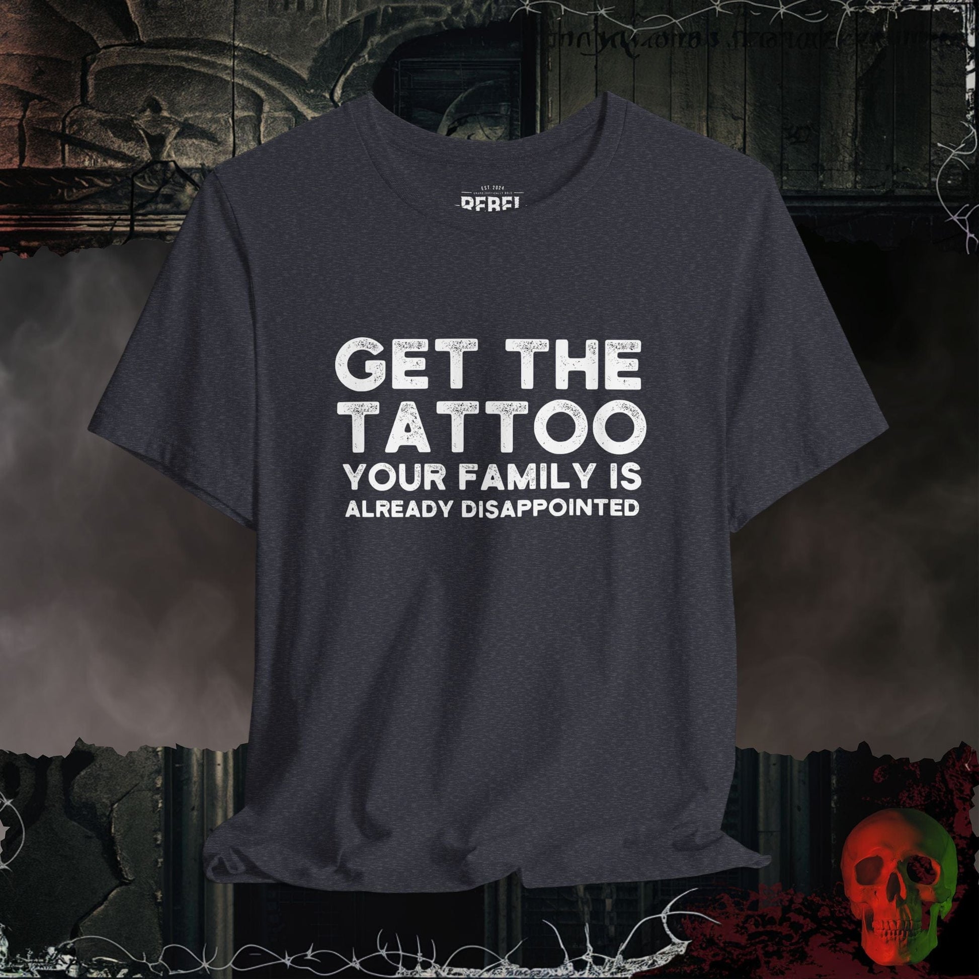 T-Shirt Heather Navy / S Get the Tattoo