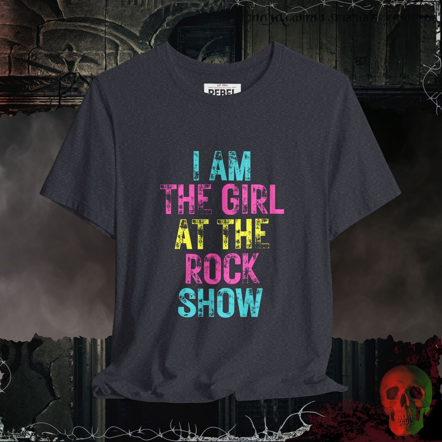 T-Shirt Heather Navy / S Girl at the Rock Show