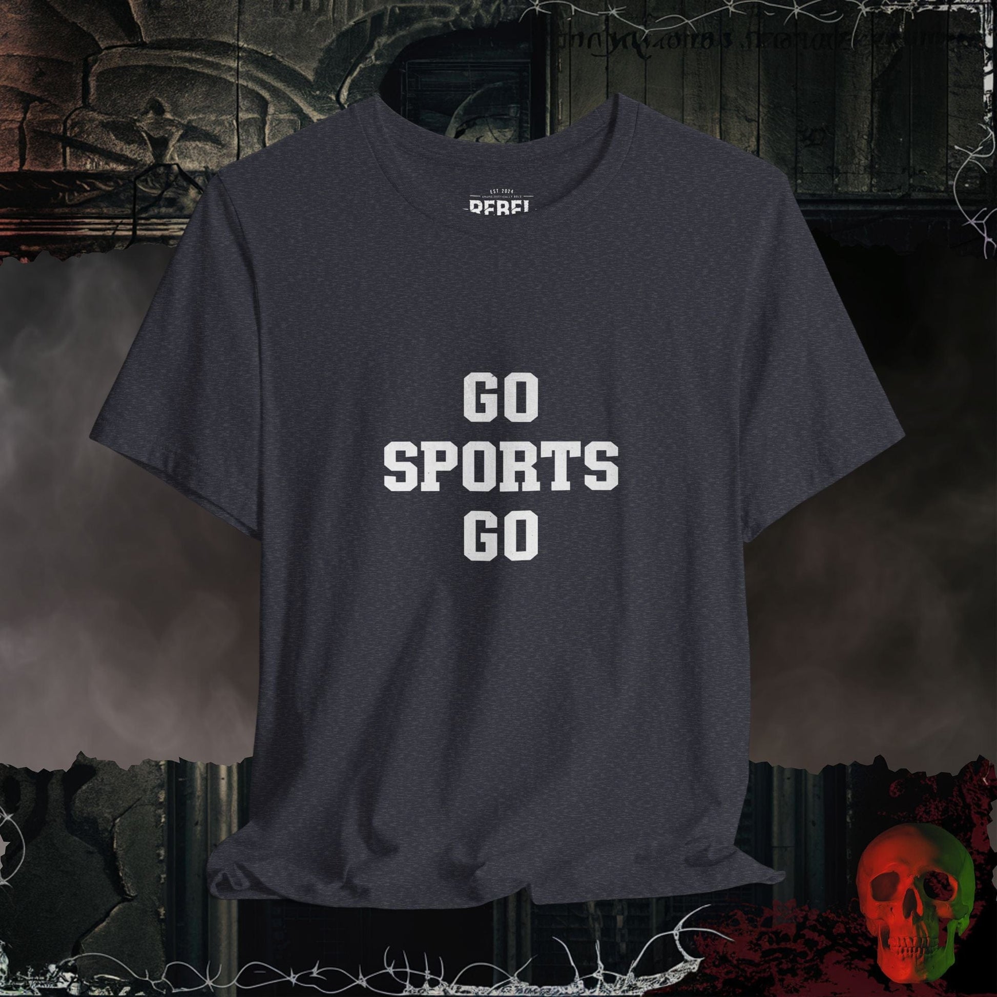 T-Shirt Heather Navy / S Go Sports Go Tee