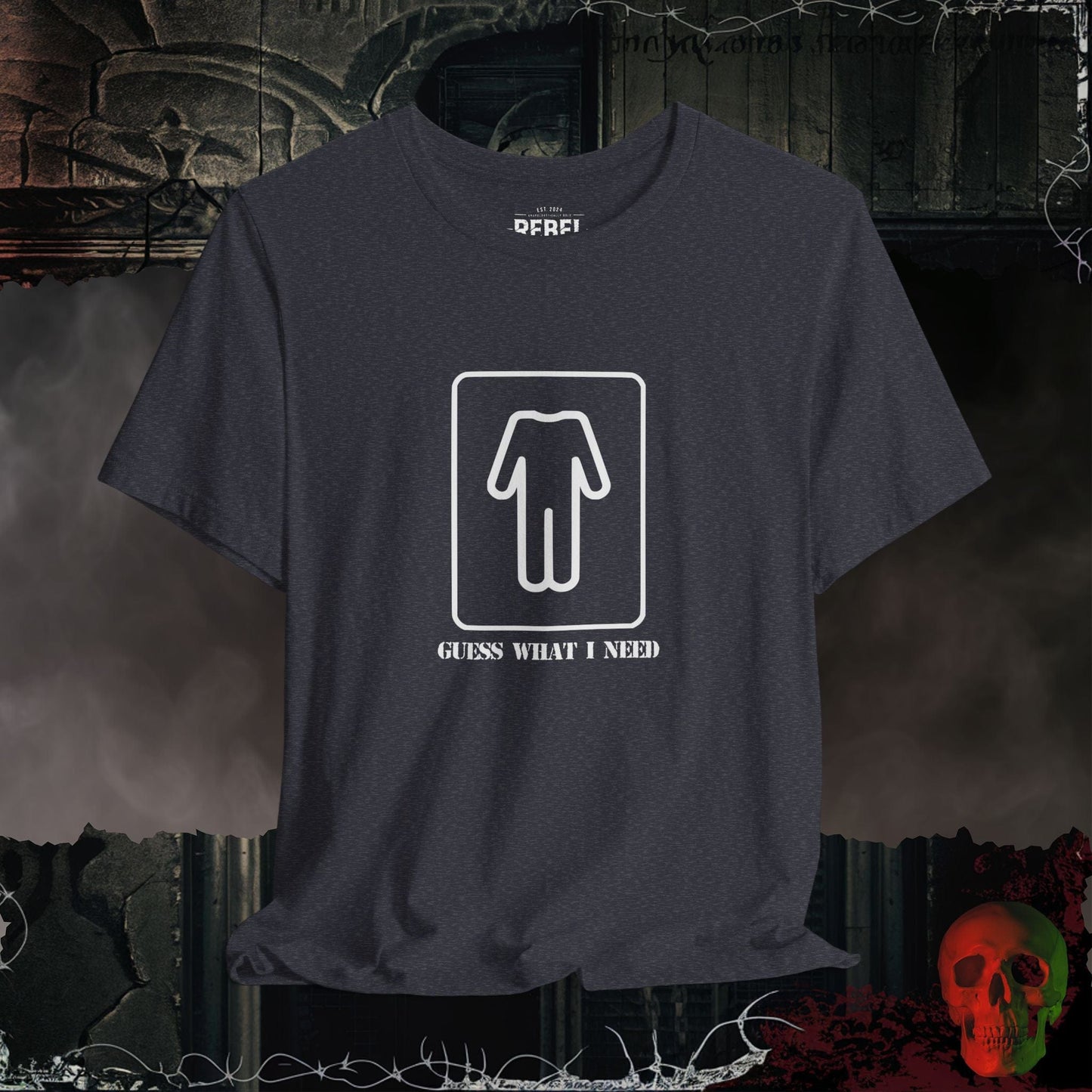 T-Shirt Heather Navy / S Guess What I Need Tee (For the Guys)