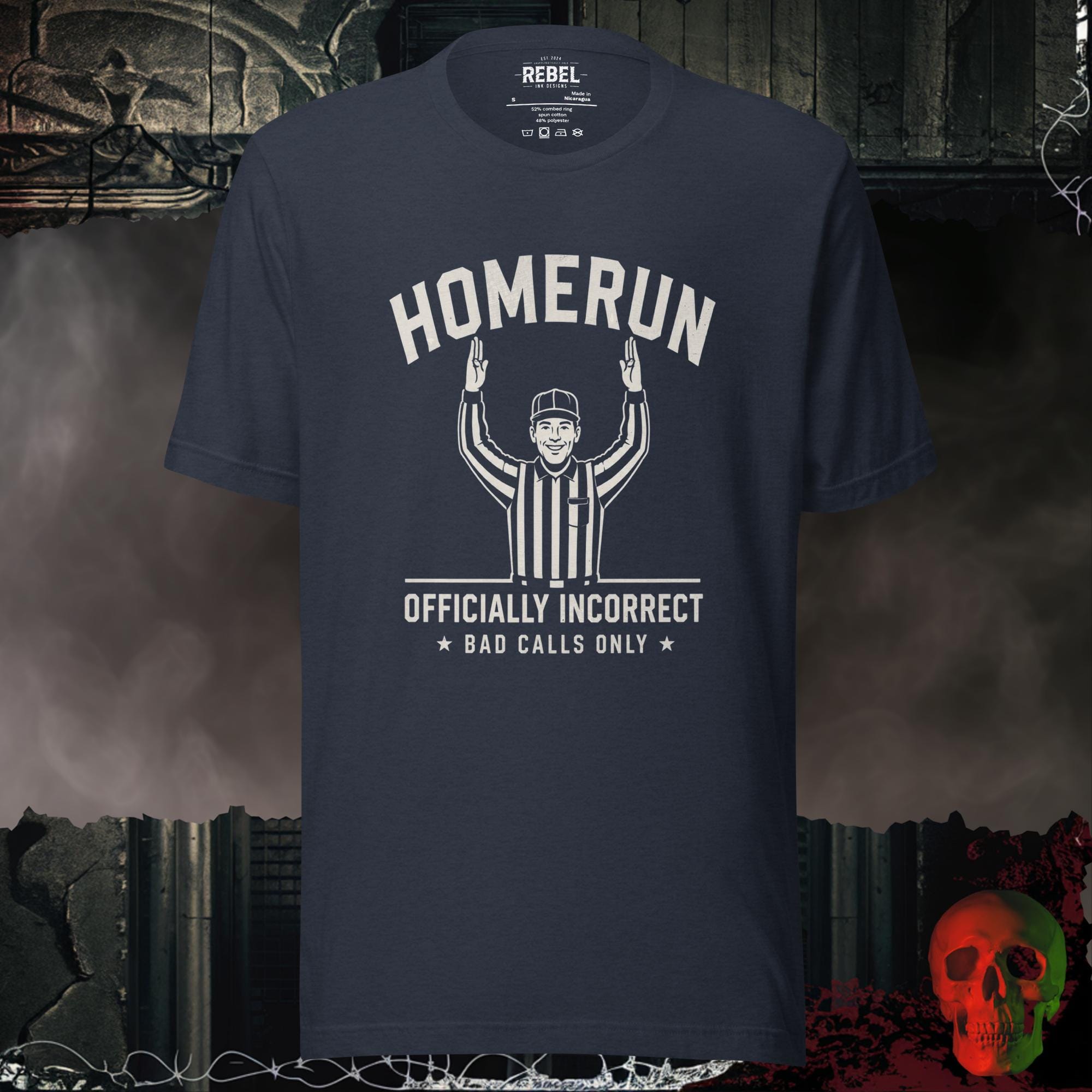 T-Shirt Heather Navy / S Home Run Attitude Graphic Tee | Rebel Ink Designs