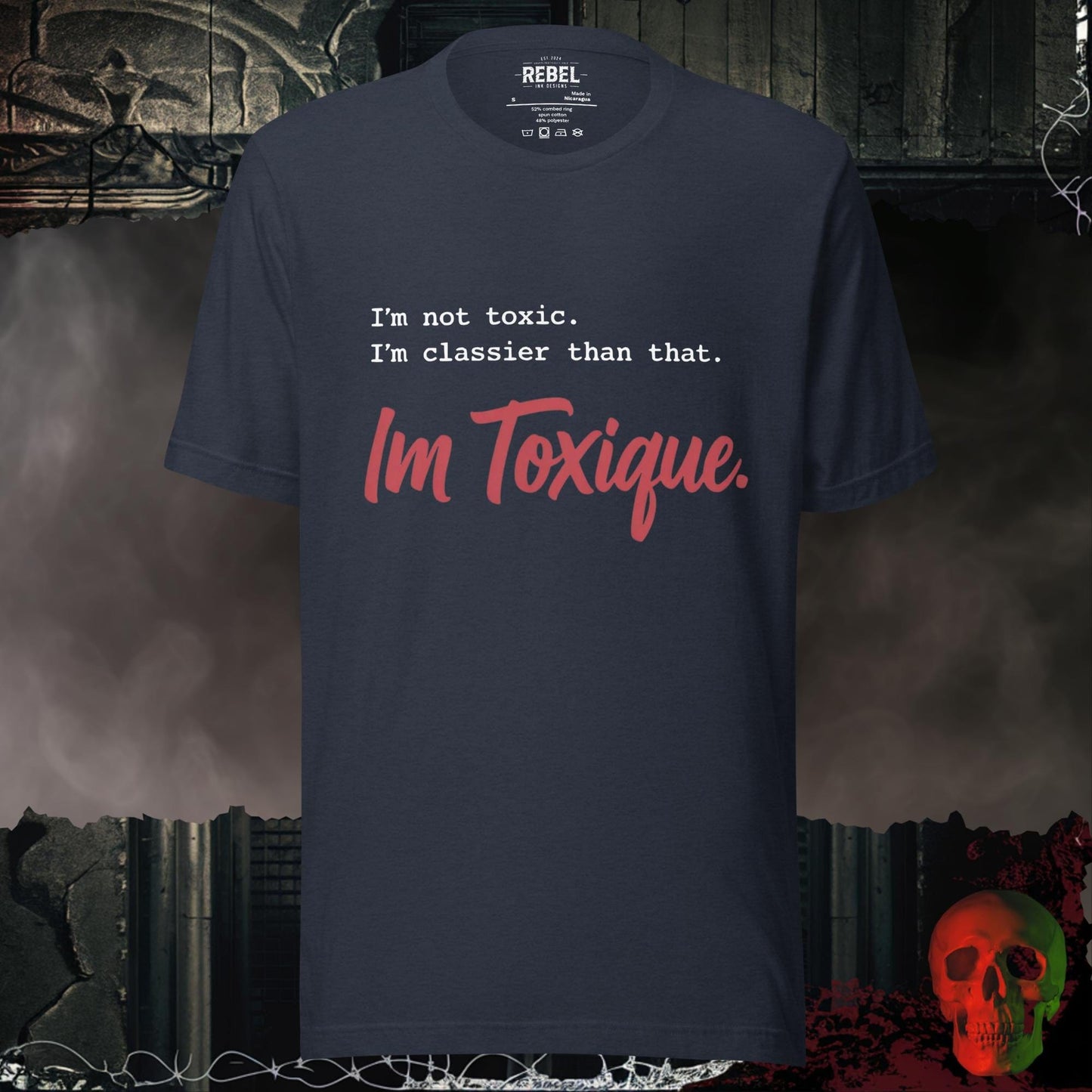 T-Shirt Heather Navy / S I'm Toxique Tee