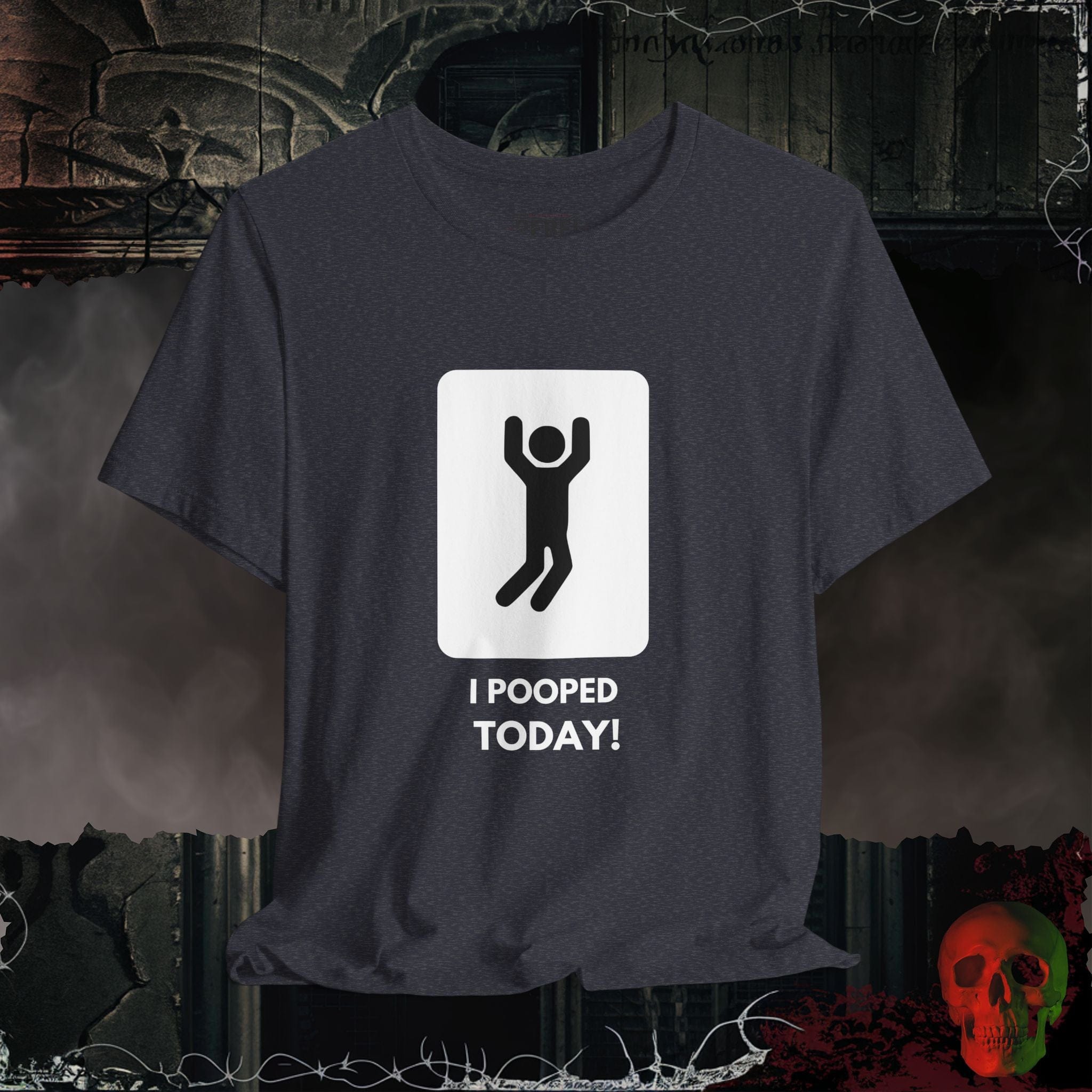 T-Shirt Heather Navy / S I Pooped Today Tee