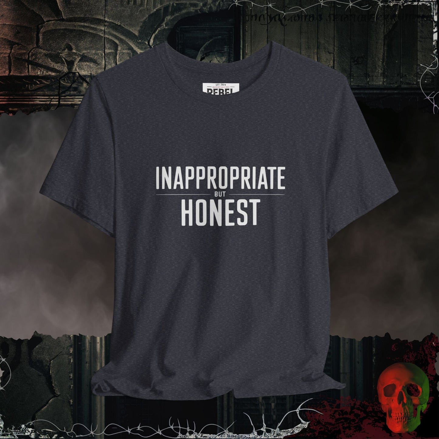 T-Shirt Heather Navy / S Inappropriate but Honest