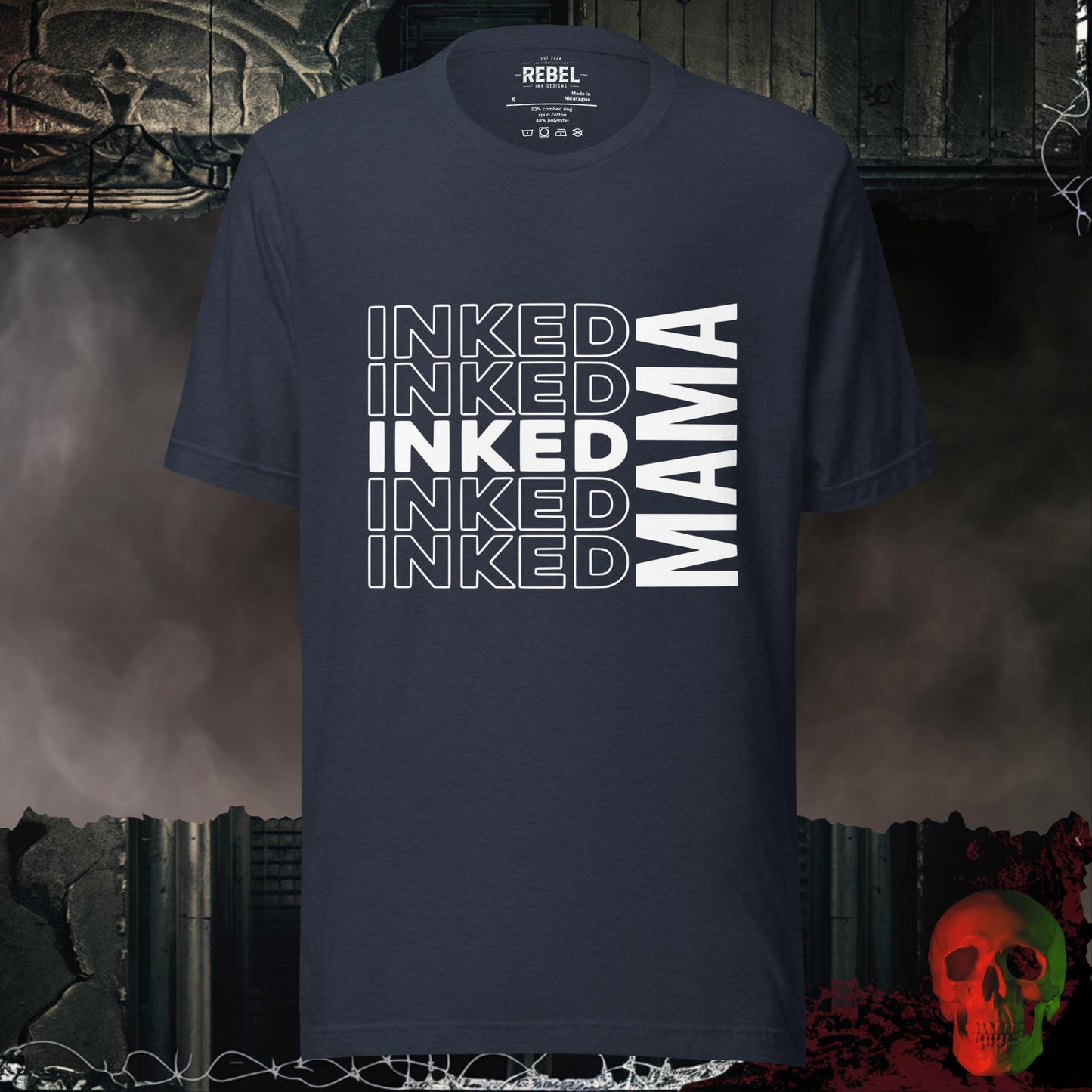 T-Shirt Heather Navy / S Inked Mamma Tee