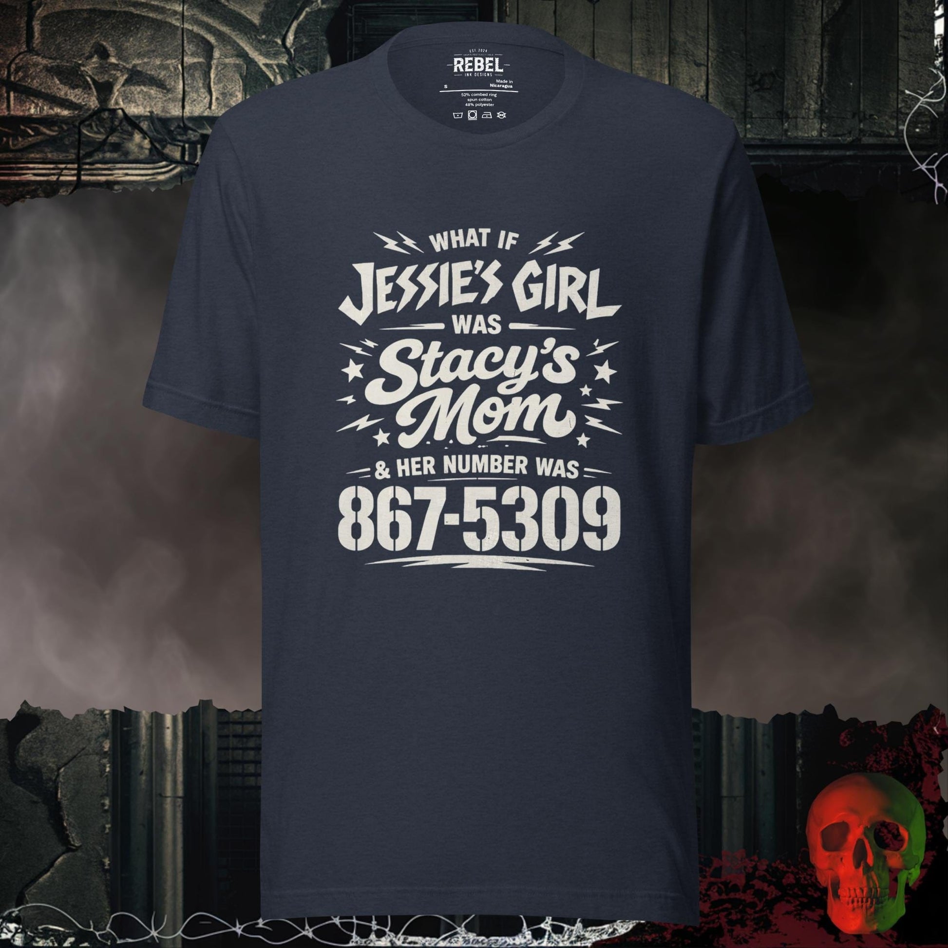 T-Shirt Heather Navy / S Jessie’s Girl, Stacy’s Mom Tee