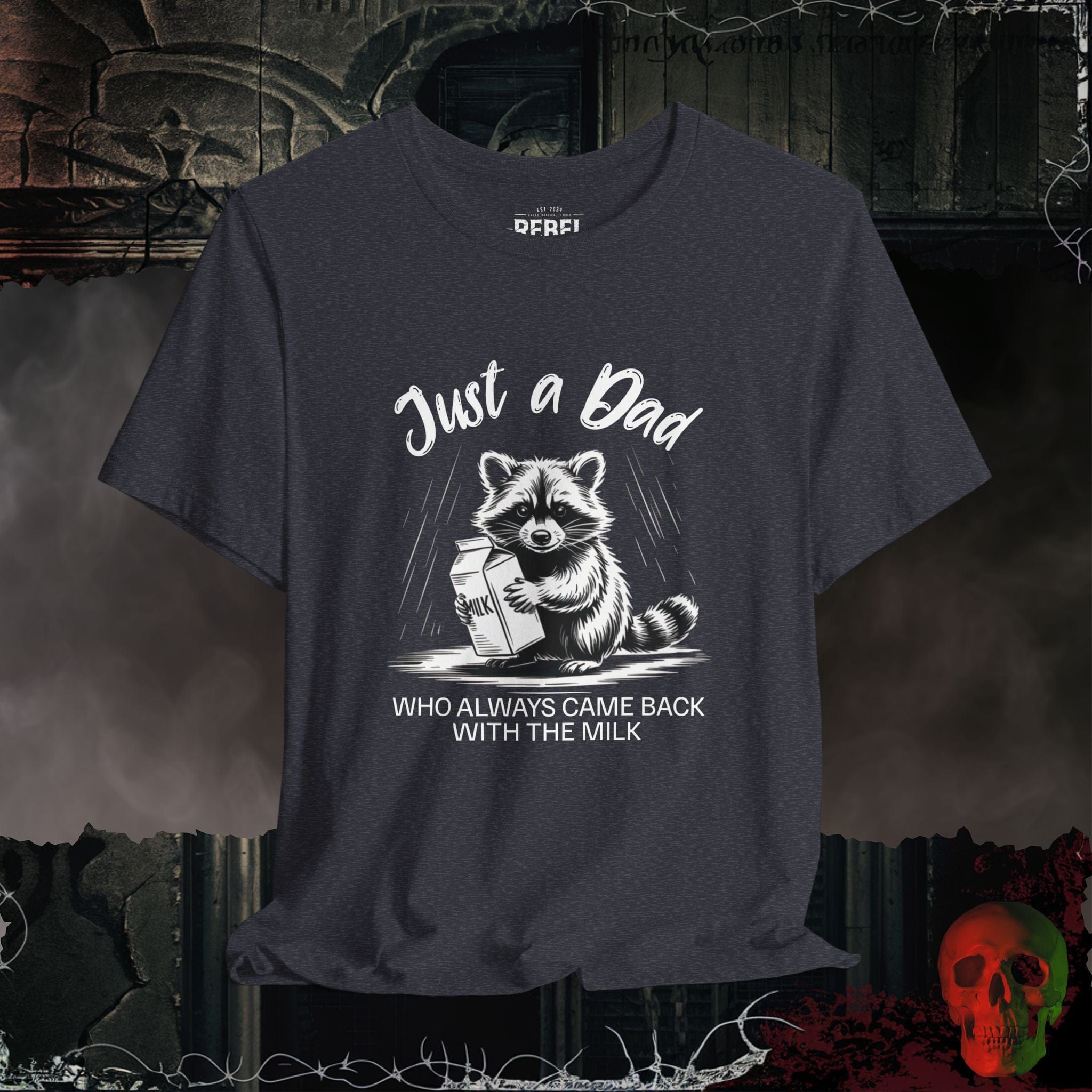 T-Shirt Heather Navy / S Just a Dad Milk Run T-Shirt