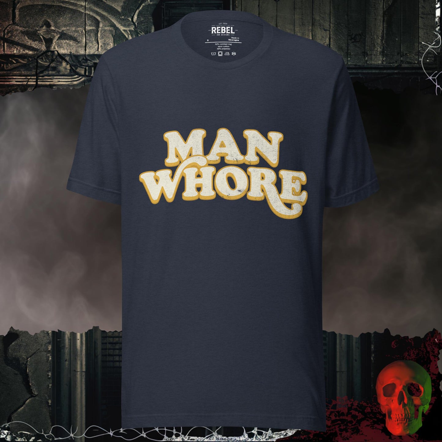 T-Shirt Heather Navy / S Man Whore Tee