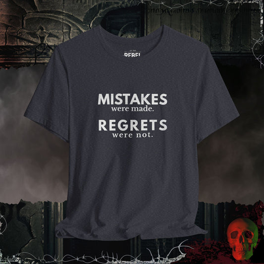 T-Shirt Heather Navy / S Mistakes But No Regrets T-Shirt