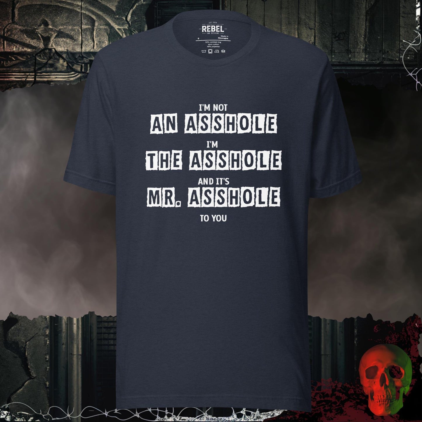 T-Shirt Heather Navy / S Mr. Asshole Tee