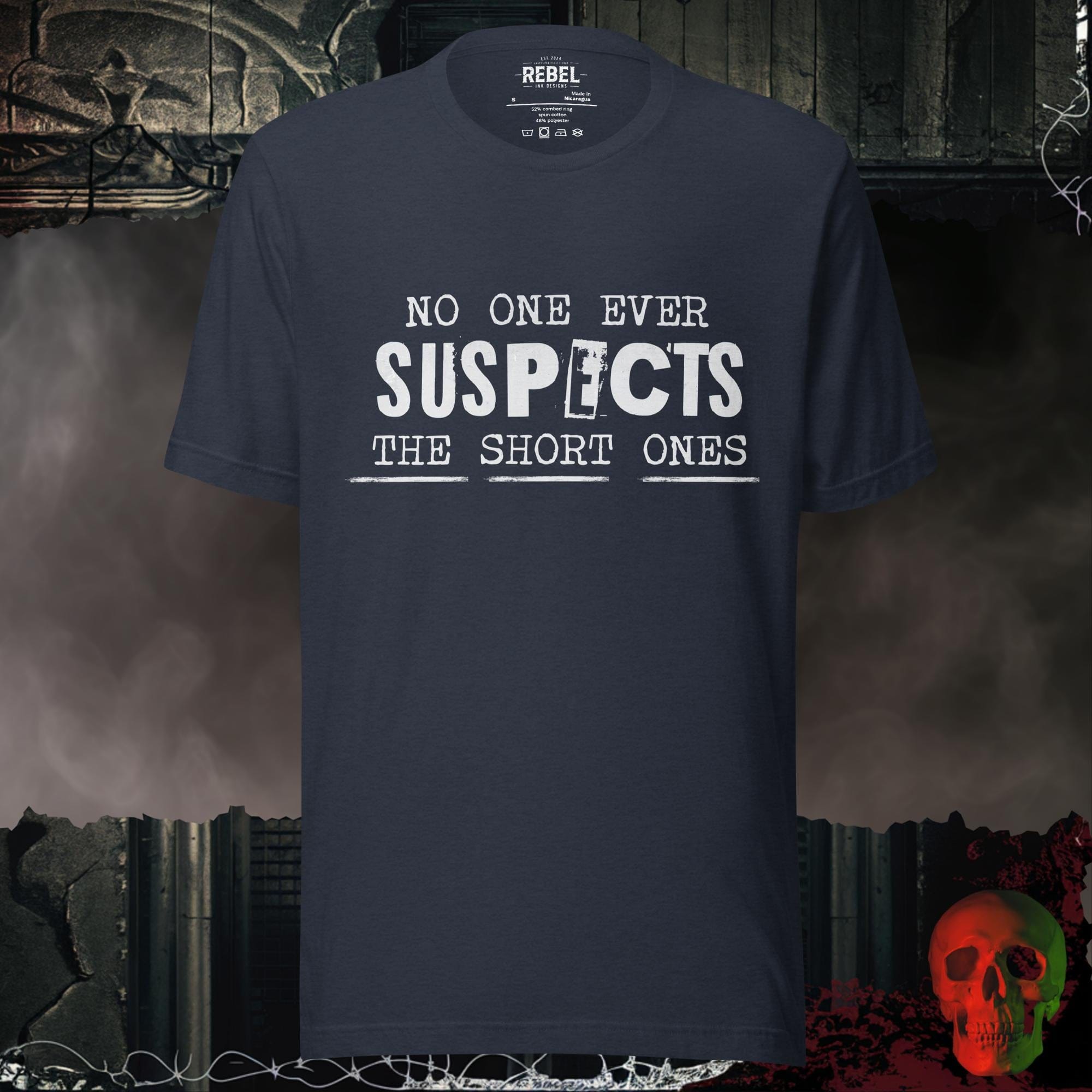 T-Shirt Heather Navy / S No One Ever Suspects Tee