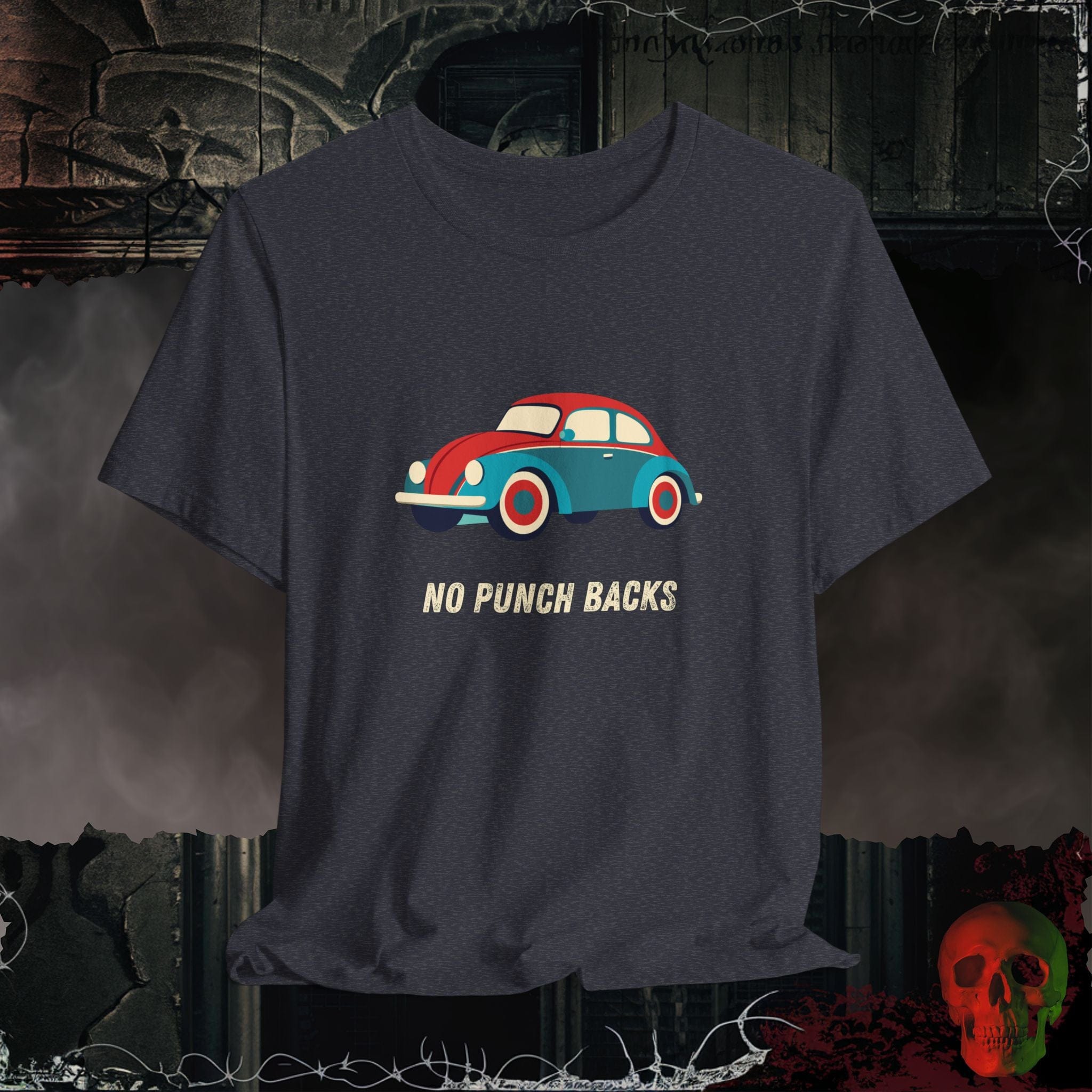 T-Shirt Heather Navy / S No Punch Backs T-Shirt