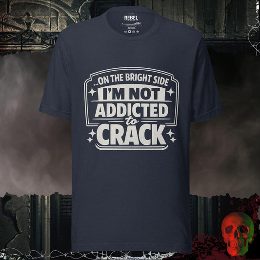 T-Shirt Heather Navy / S Not Addicted to Cr@ck Tee