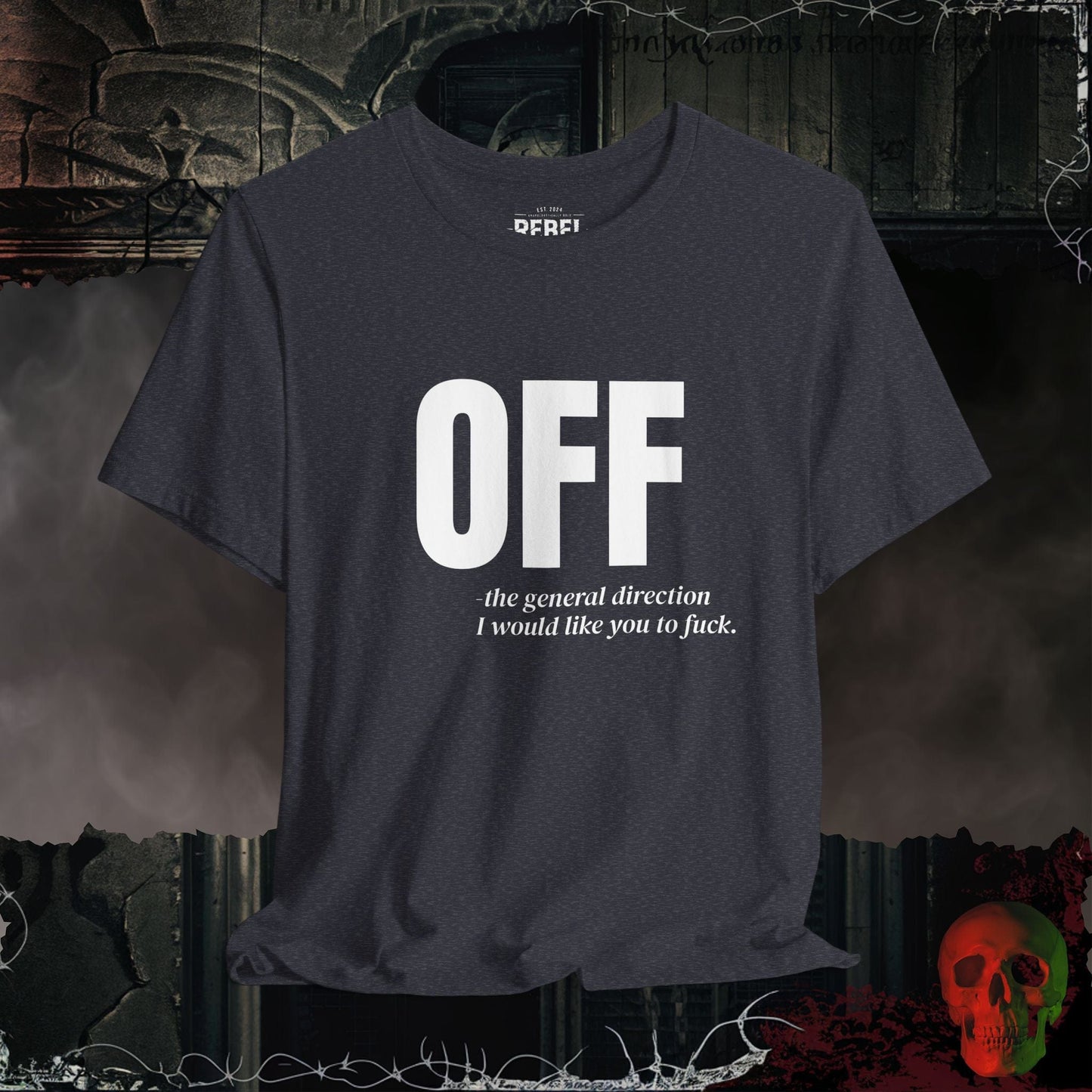 T-Shirt Heather Navy / S Off - The General Direction T-Shirt