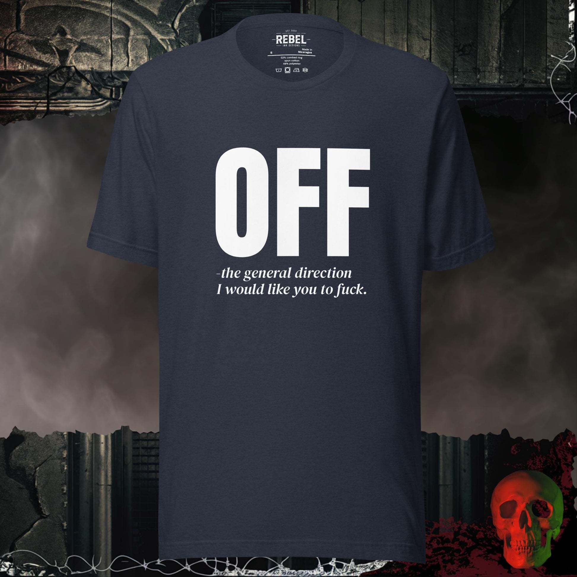 T-Shirt Heather Navy / S Off - The General Direction T-Shirt