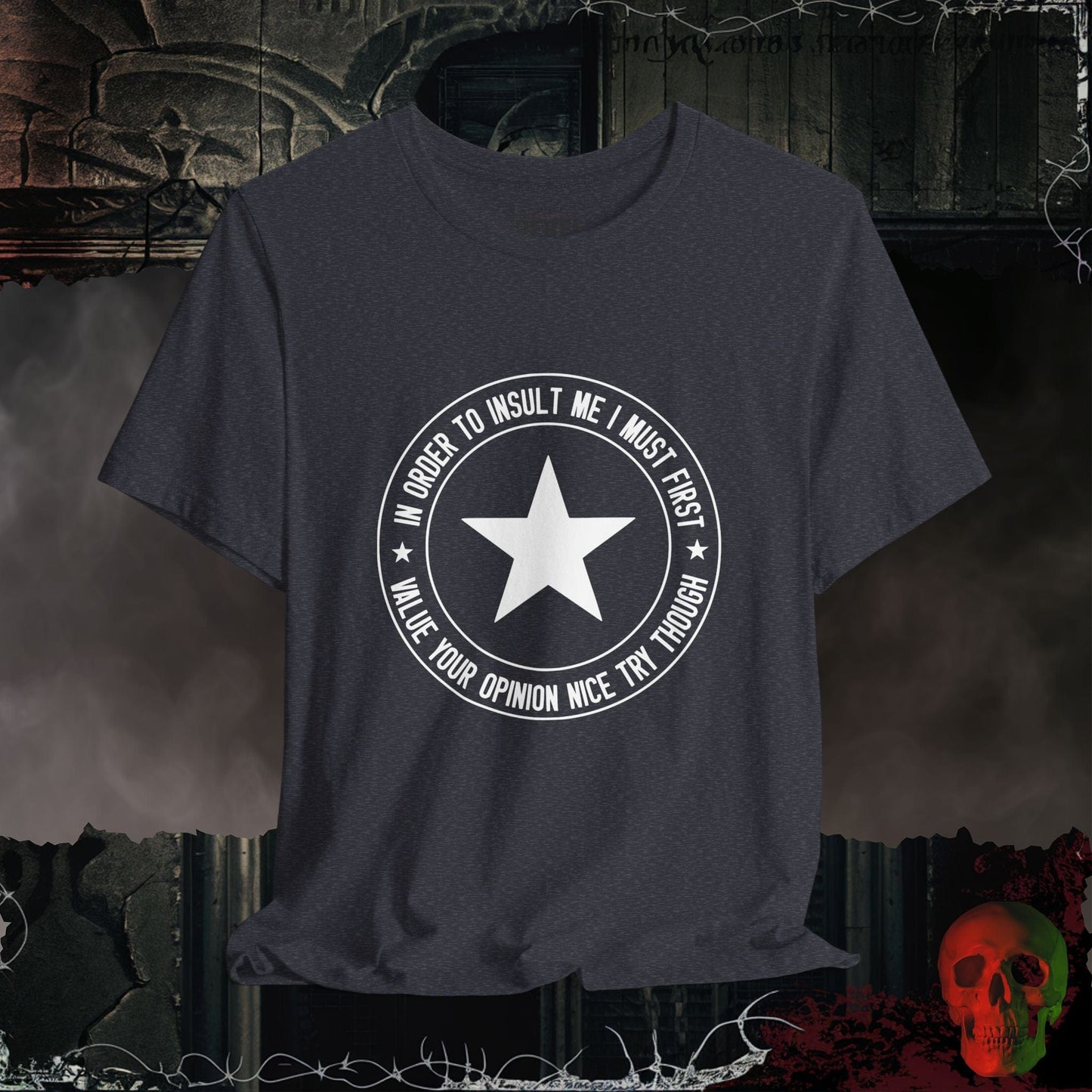 T-Shirt Heather Navy / S Opinion Denied T-Shirt