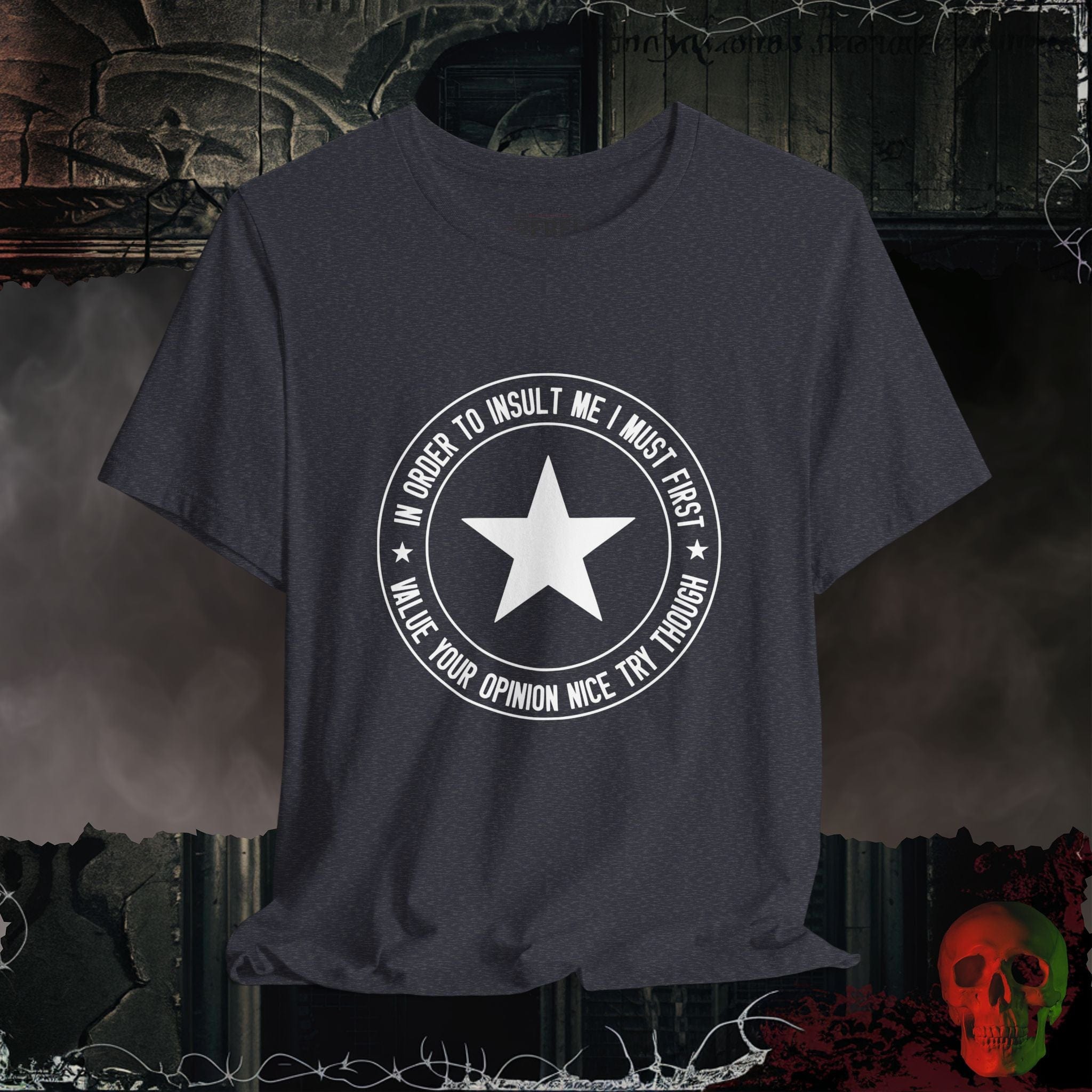 T-Shirt Heather Navy / S Opinion Denied T-Shirt